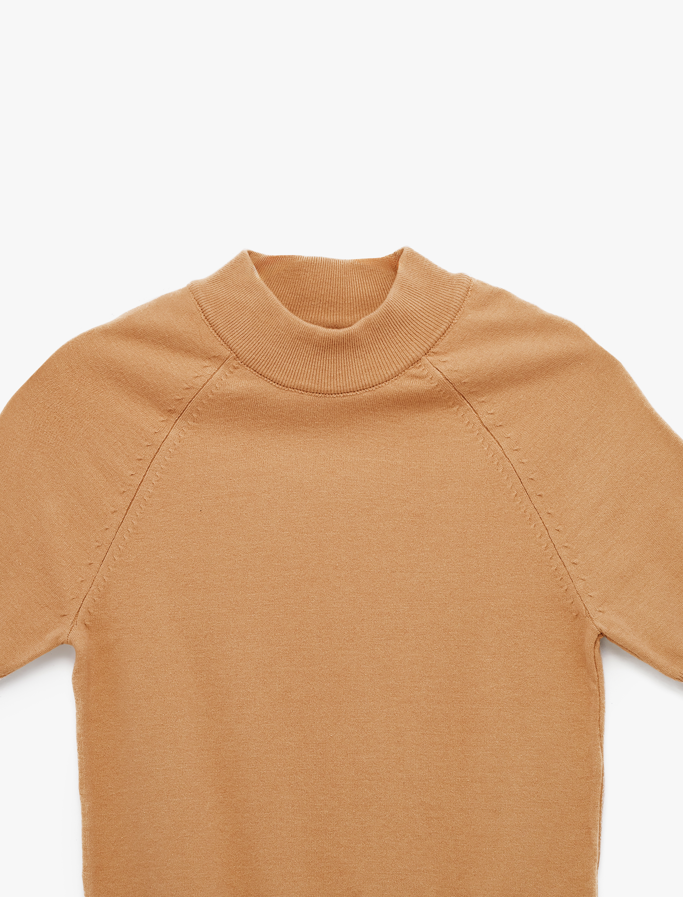   Balıkçı Yaka Kısa Kollu Triko Kazak