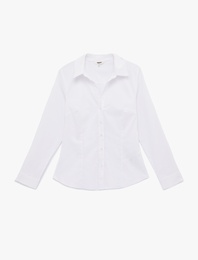 Regular Fit Uzun Kollu Düğmeli Klasik Yaka Gömlek