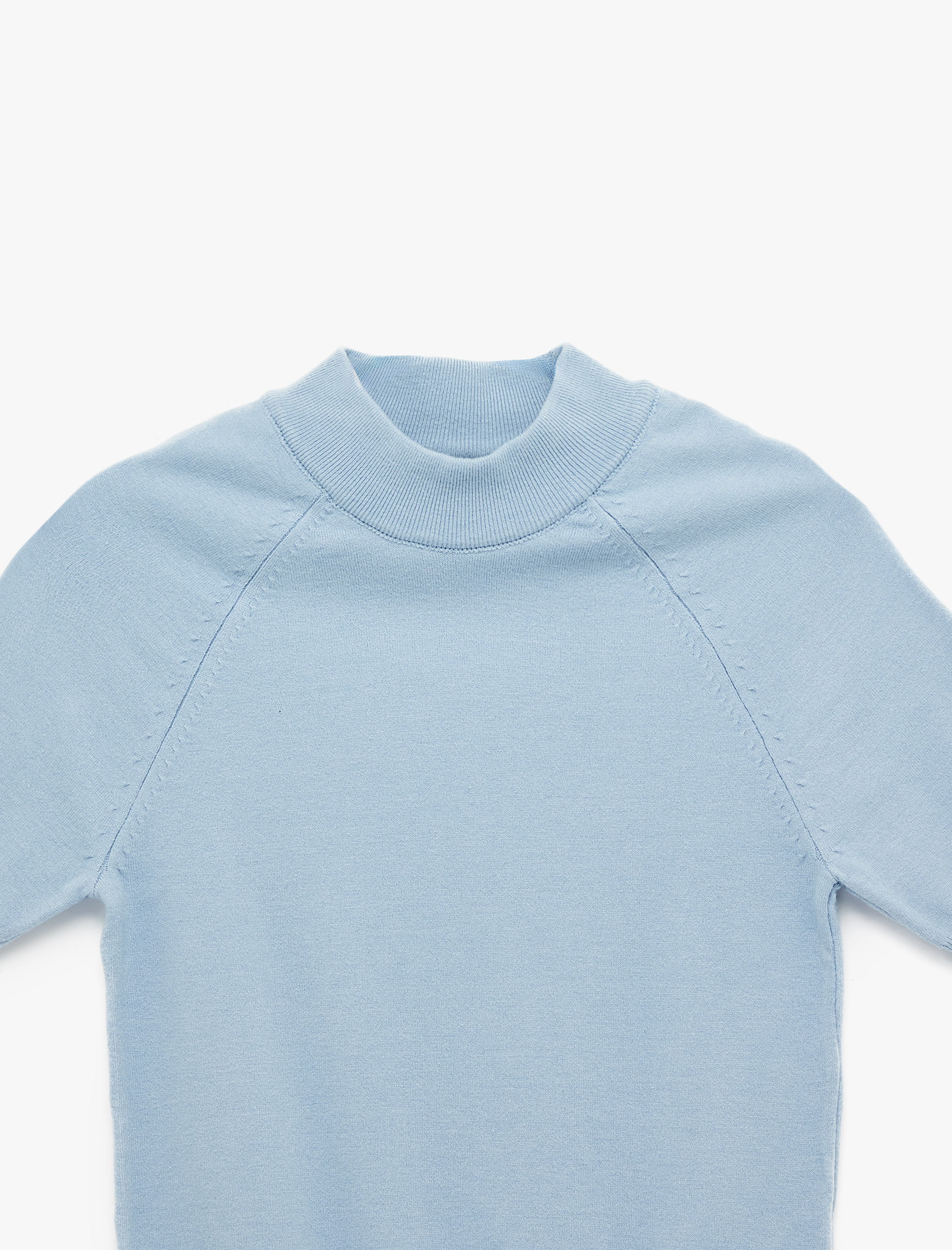   Balıkçı Yaka Kısa Kollu Triko Kazak