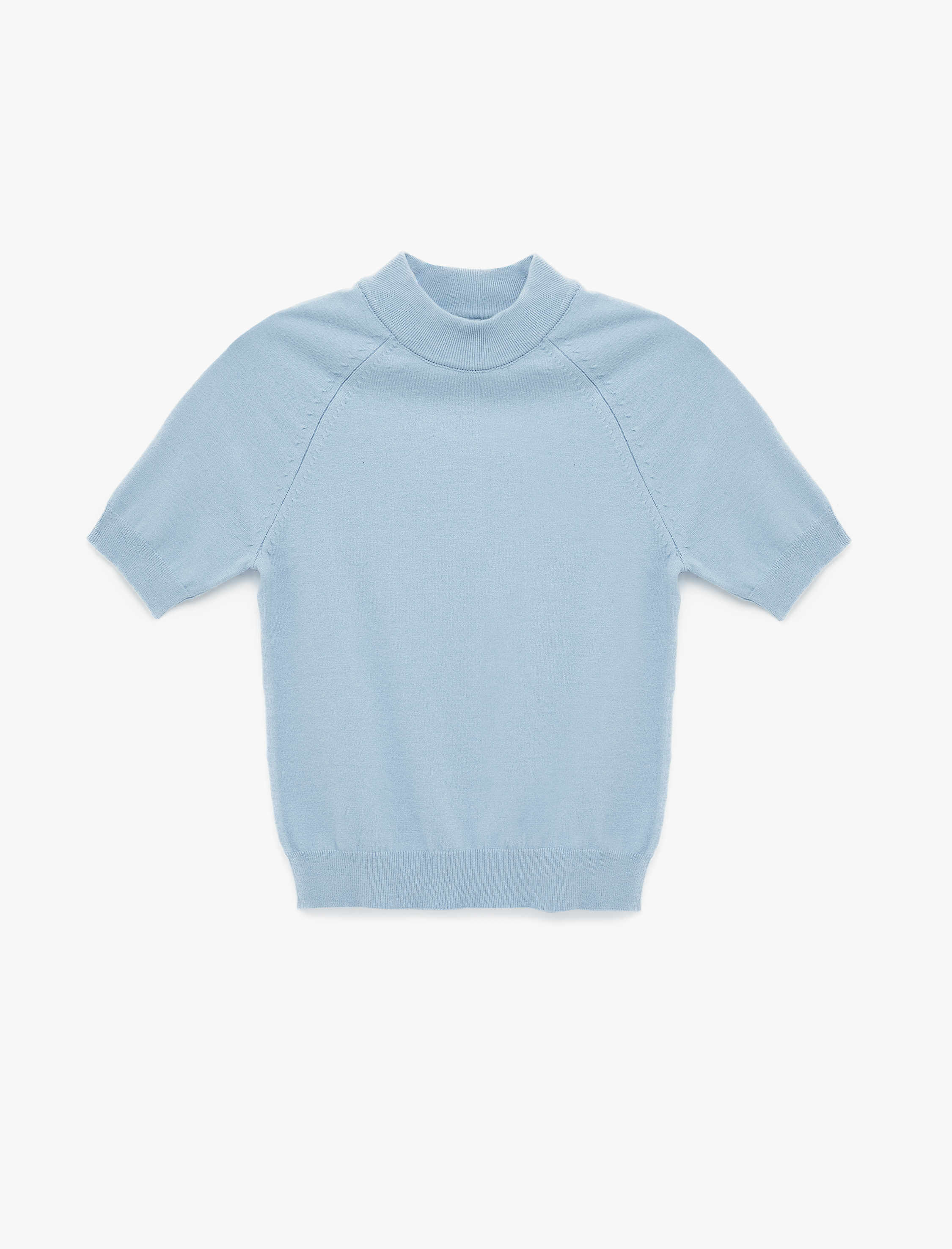   Balıkçı Yaka Kısa Kollu Triko Kazak