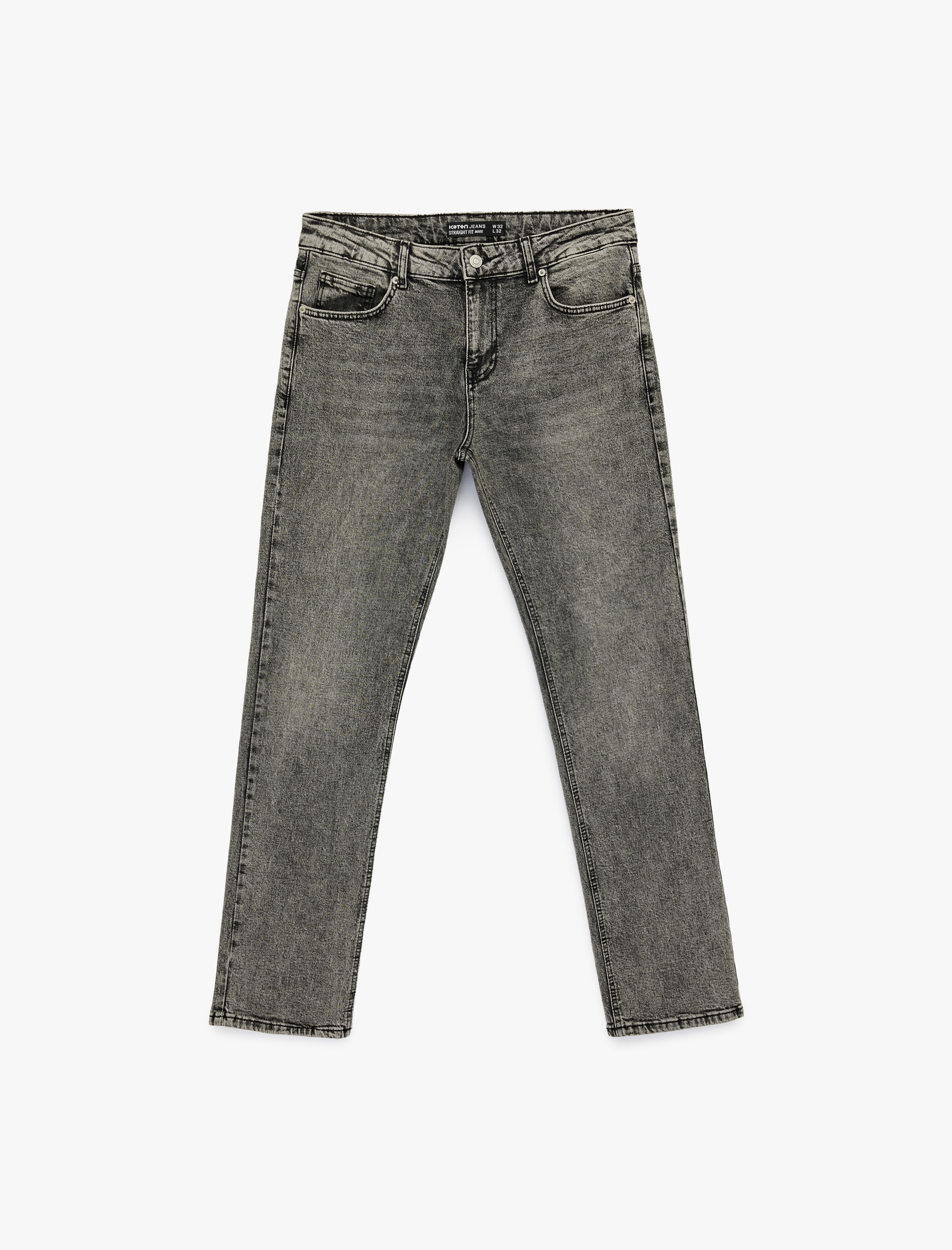   Pamuklu Normal Bel 5 Cepli Straight Fit Jean Pantolon - Mark Jean