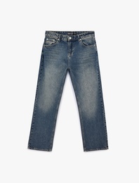 Normal Bel Vintage Straight Fit Jean Pantolon