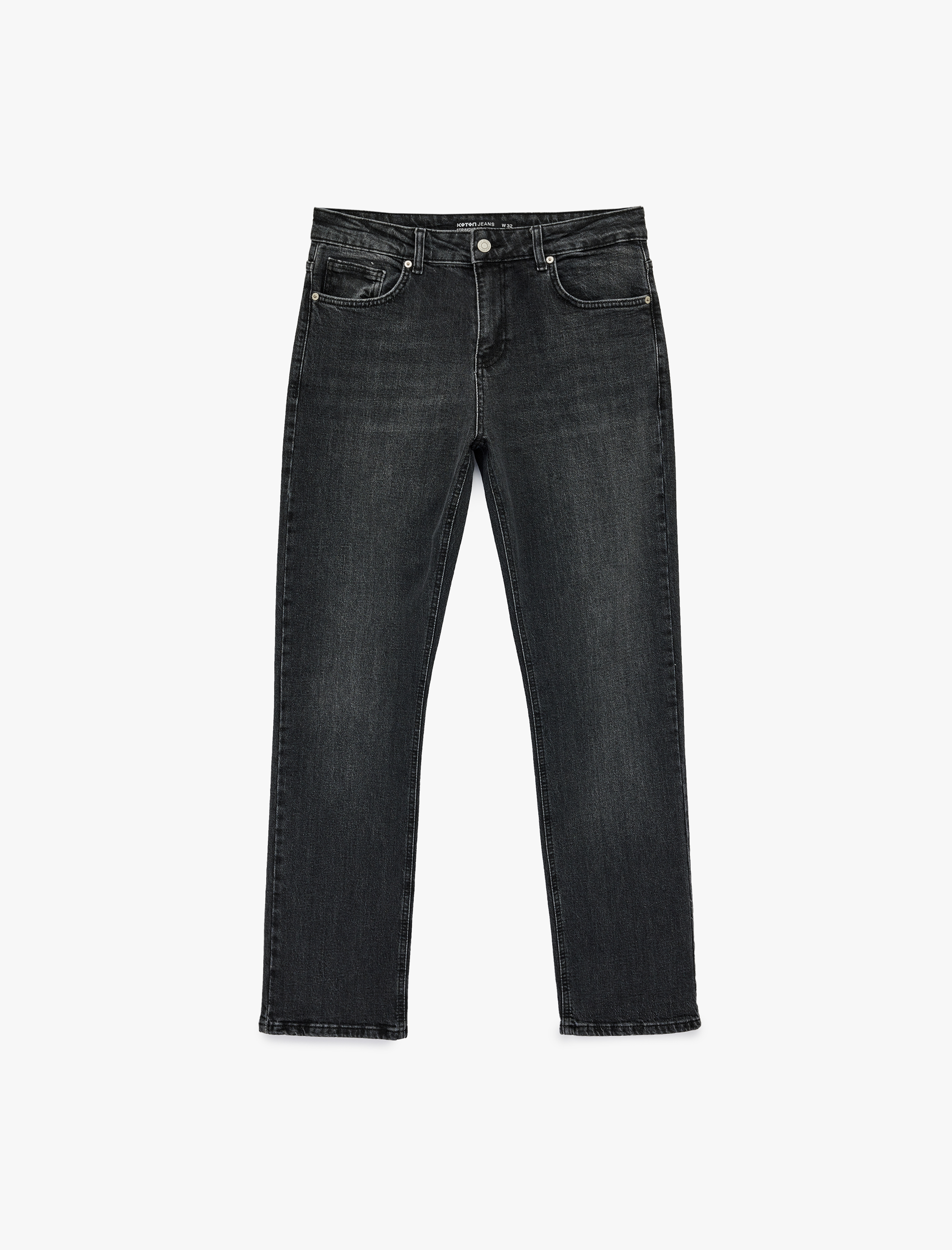   Pamuklu Normal Bel 5 Cepli Straight Fit Jean Pantolon - Mark Jean