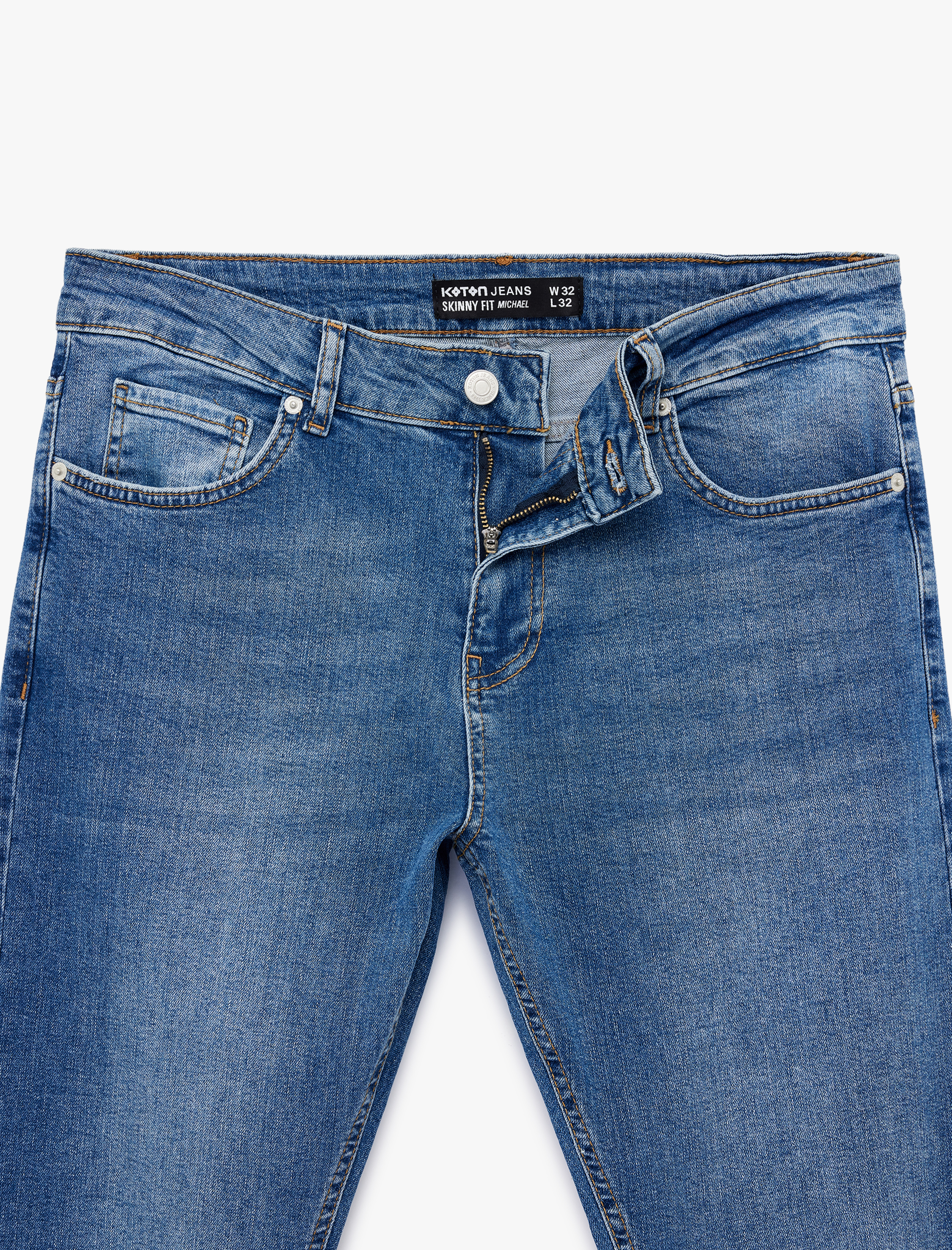   Normal Bel Pamuklu Skinny Jean Pantolon - Michael Jean