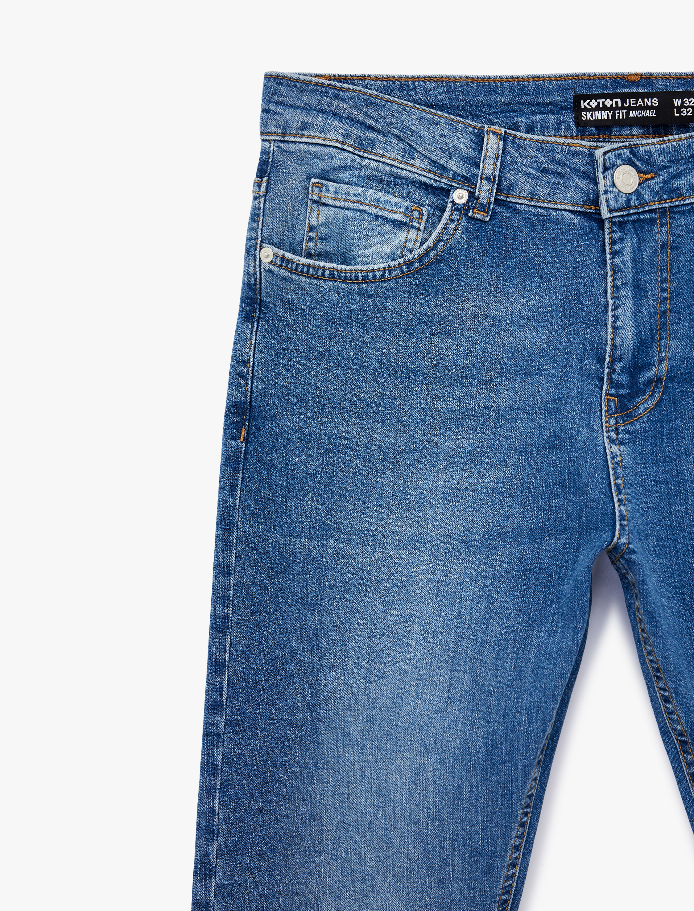   Normal Bel Pamuklu Skinny Jean Pantolon - Michael Jean