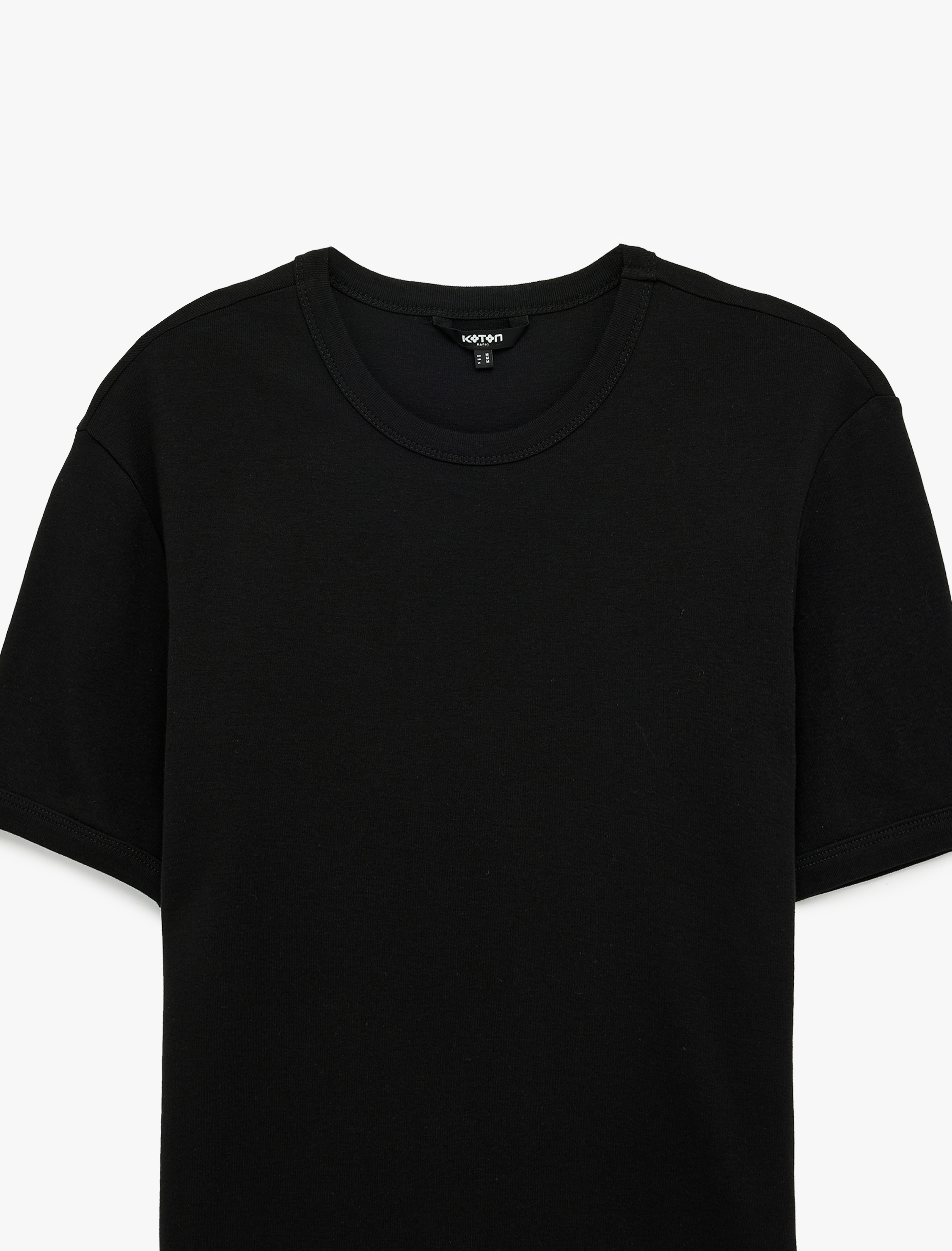   Kısa Kollu Bisiklet Yaka Pamuklu Slim Fit Tişört