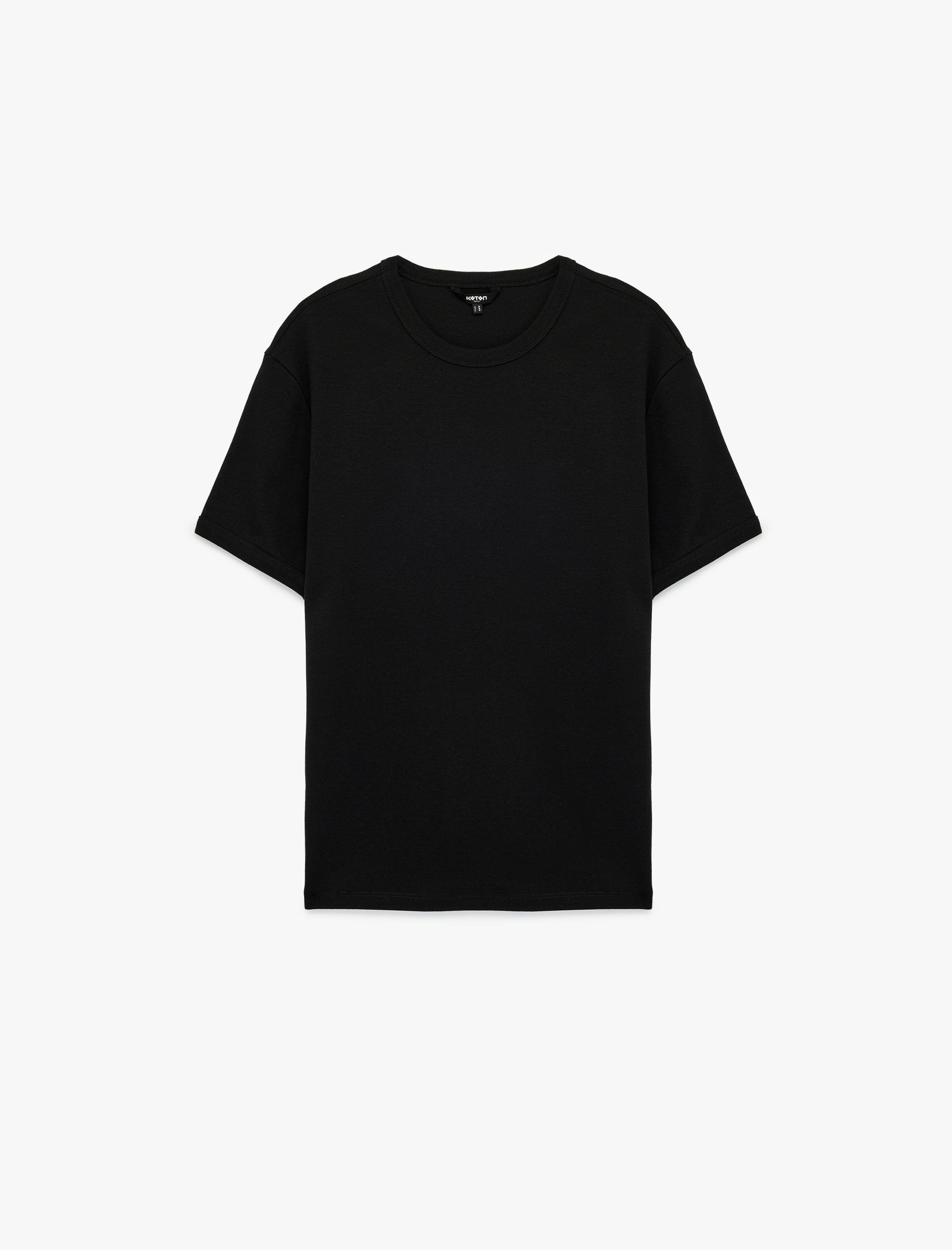   Kısa Kollu Bisiklet Yaka Pamuklu Slim Fit Tişört