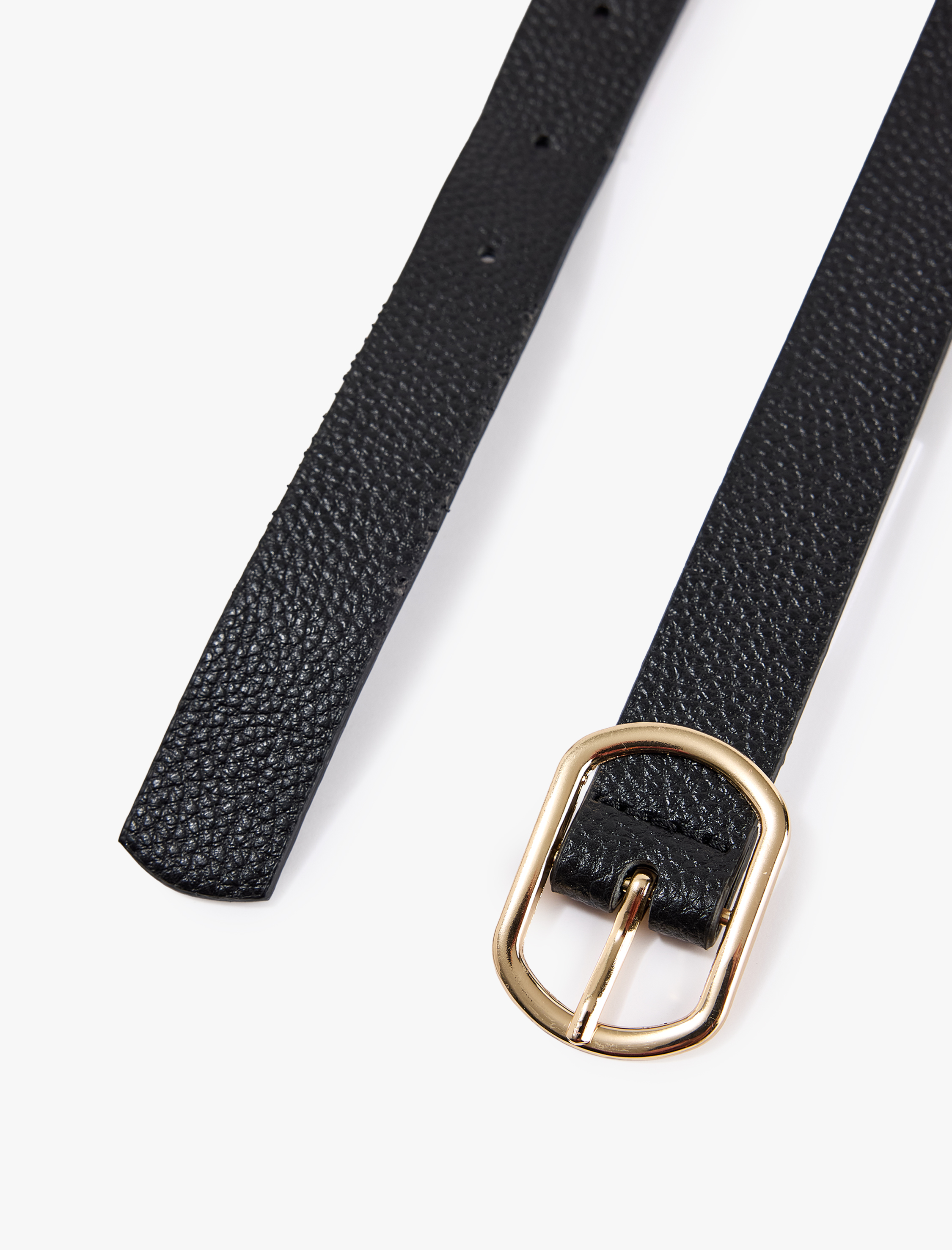  Kadın Tokalı Dokulu Suni Deri Kemer