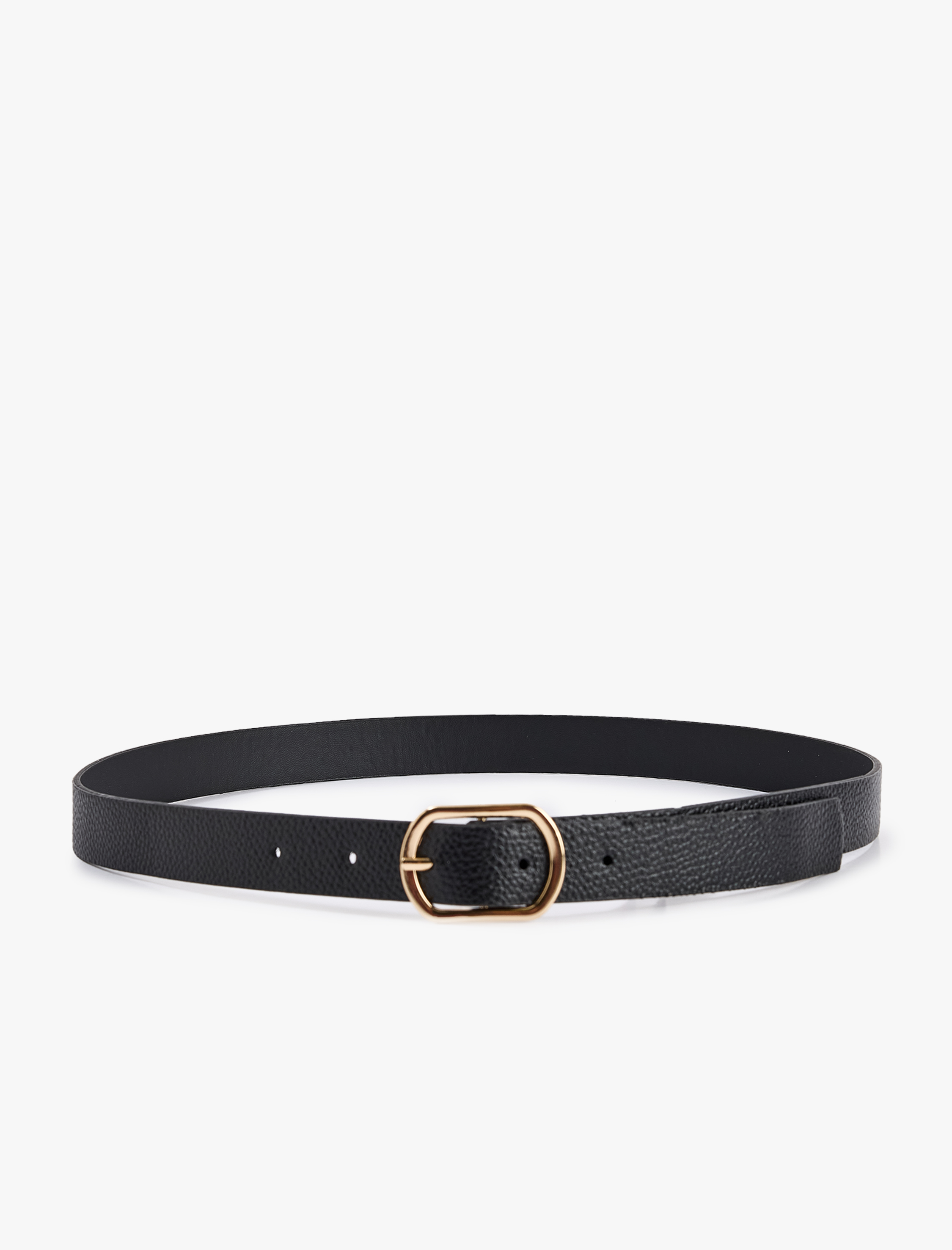  Kadın Tokalı Dokulu Suni Deri Kemer