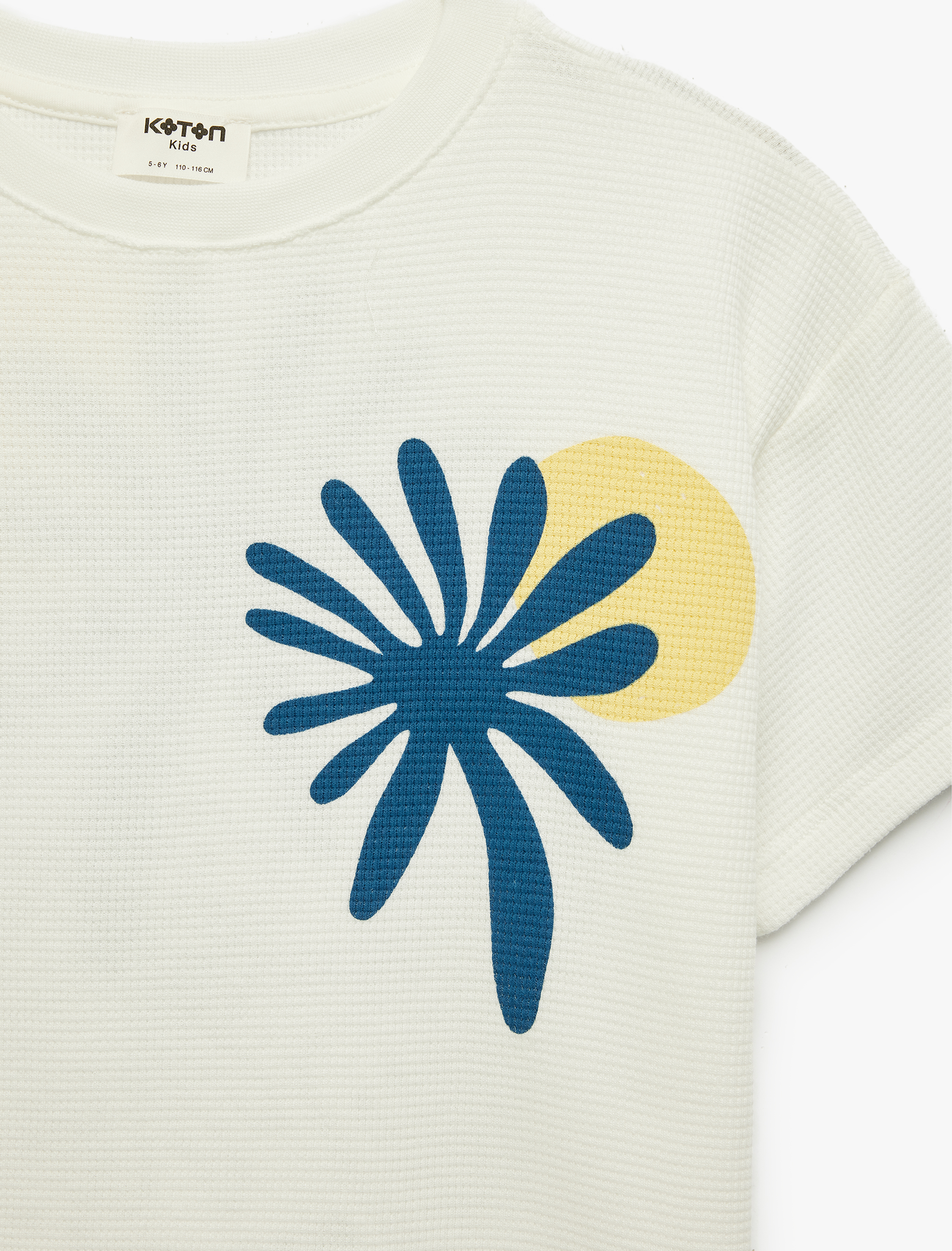  Erkek Çocuk Pamuklu Kısa Kollu Bisiklet Yaka Baskılı Pamuklu Tişört