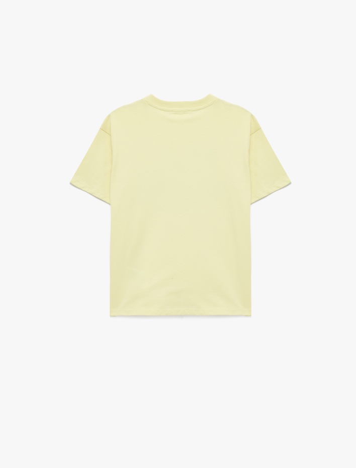 Erkek Çocuk Baskılı Kısa Kollu Bisiklet Yaka Pamuklu Tişört