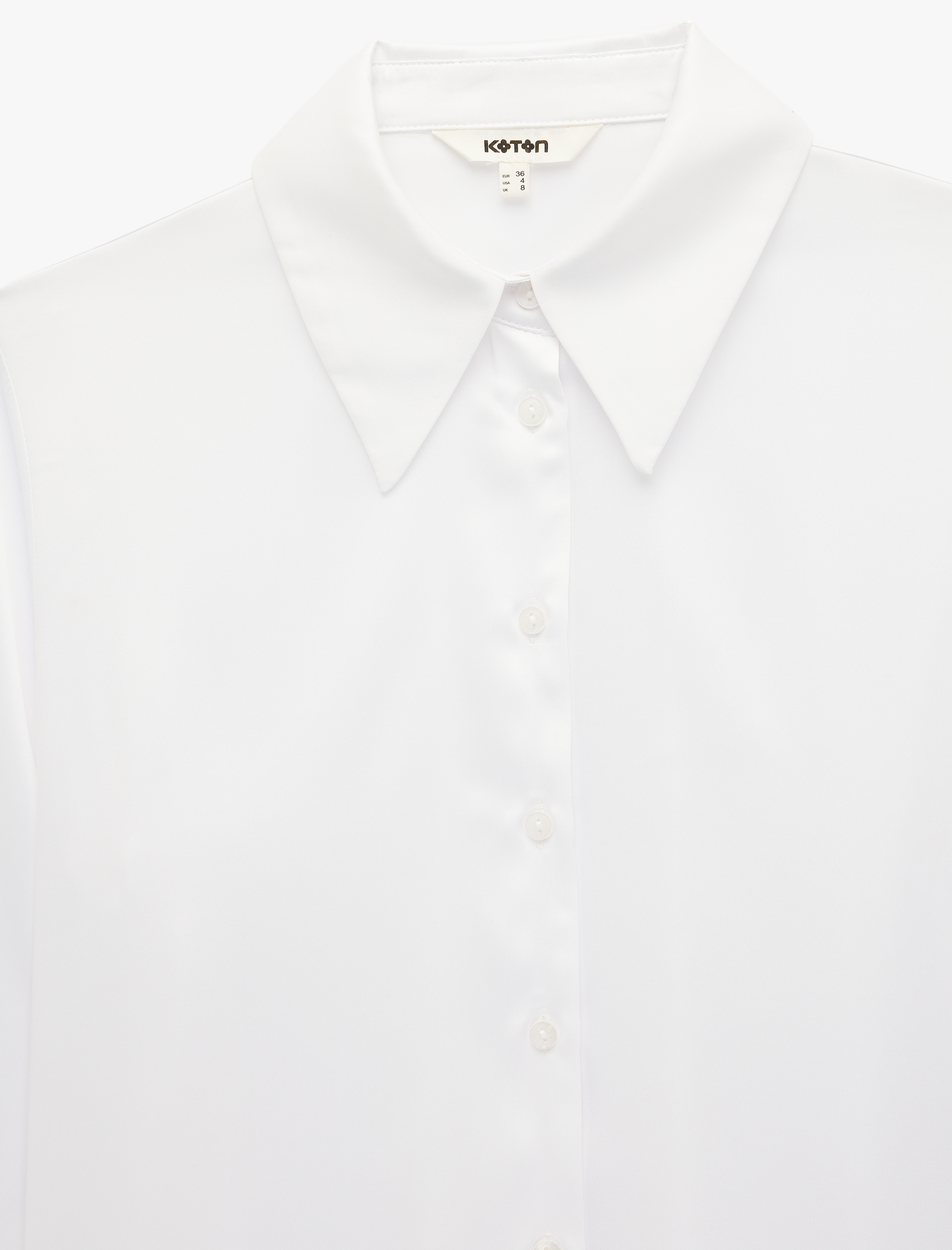   Slim Fit Uzun Kollu Düğmeli Klasik Yaka Saten Gömlek