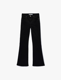 Pamuklu Dar Kesim İspanyol Paça  Jean - Flare Jeans