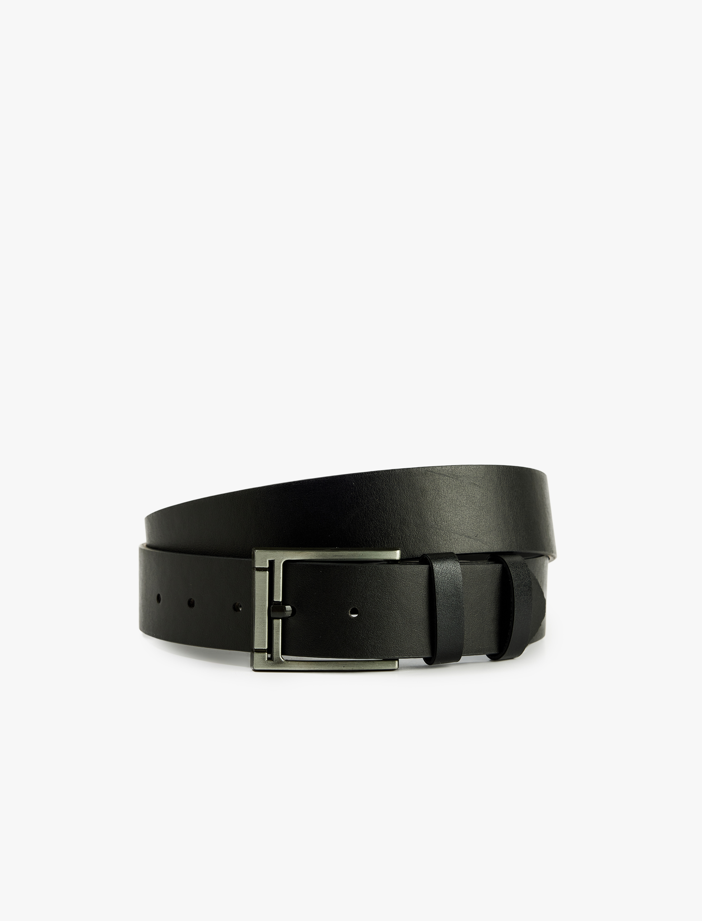  Erkek Dikdörtgen Tokalı Suni Deri Kemer