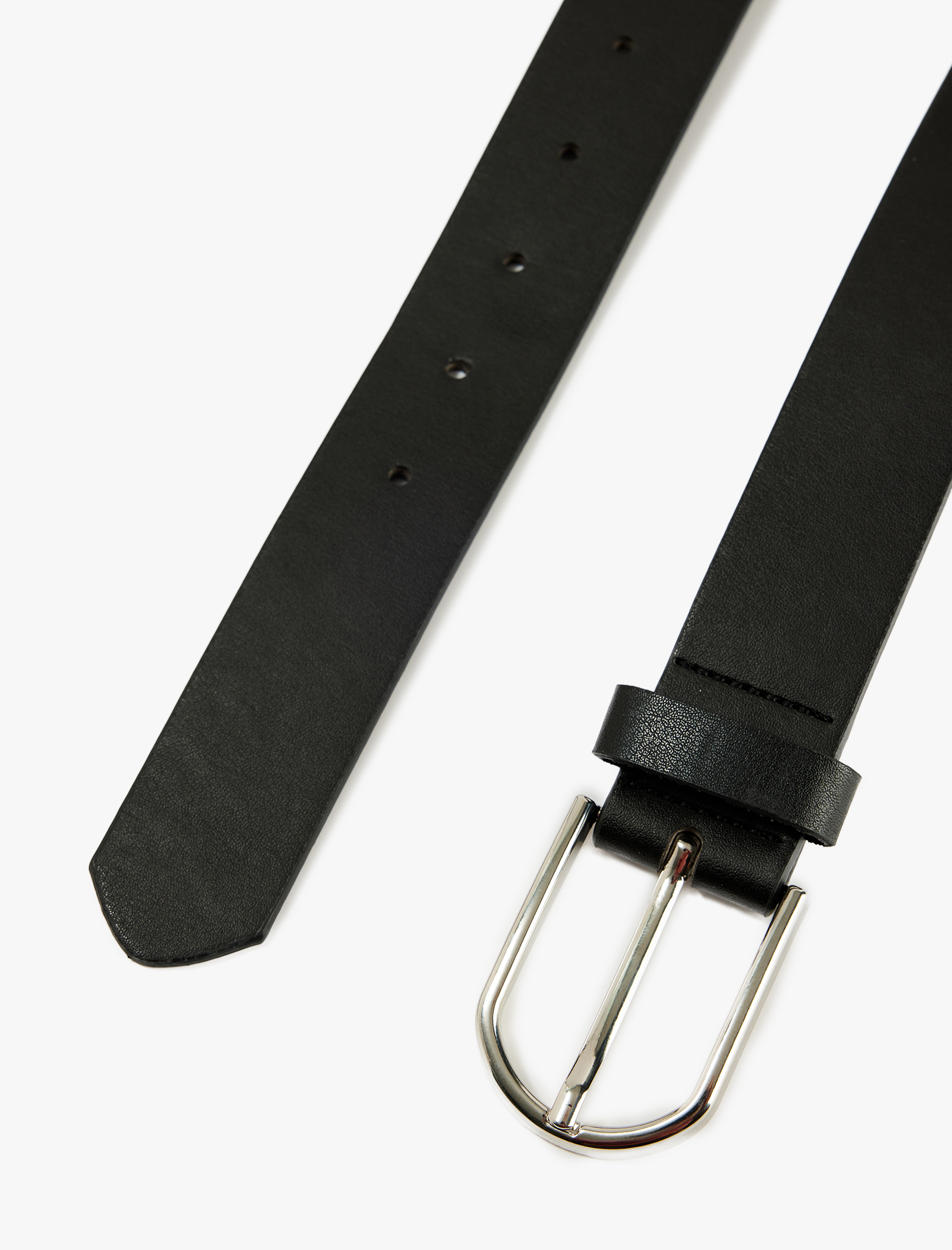  Erkek Oval Tokalı Suni Deri Kemer