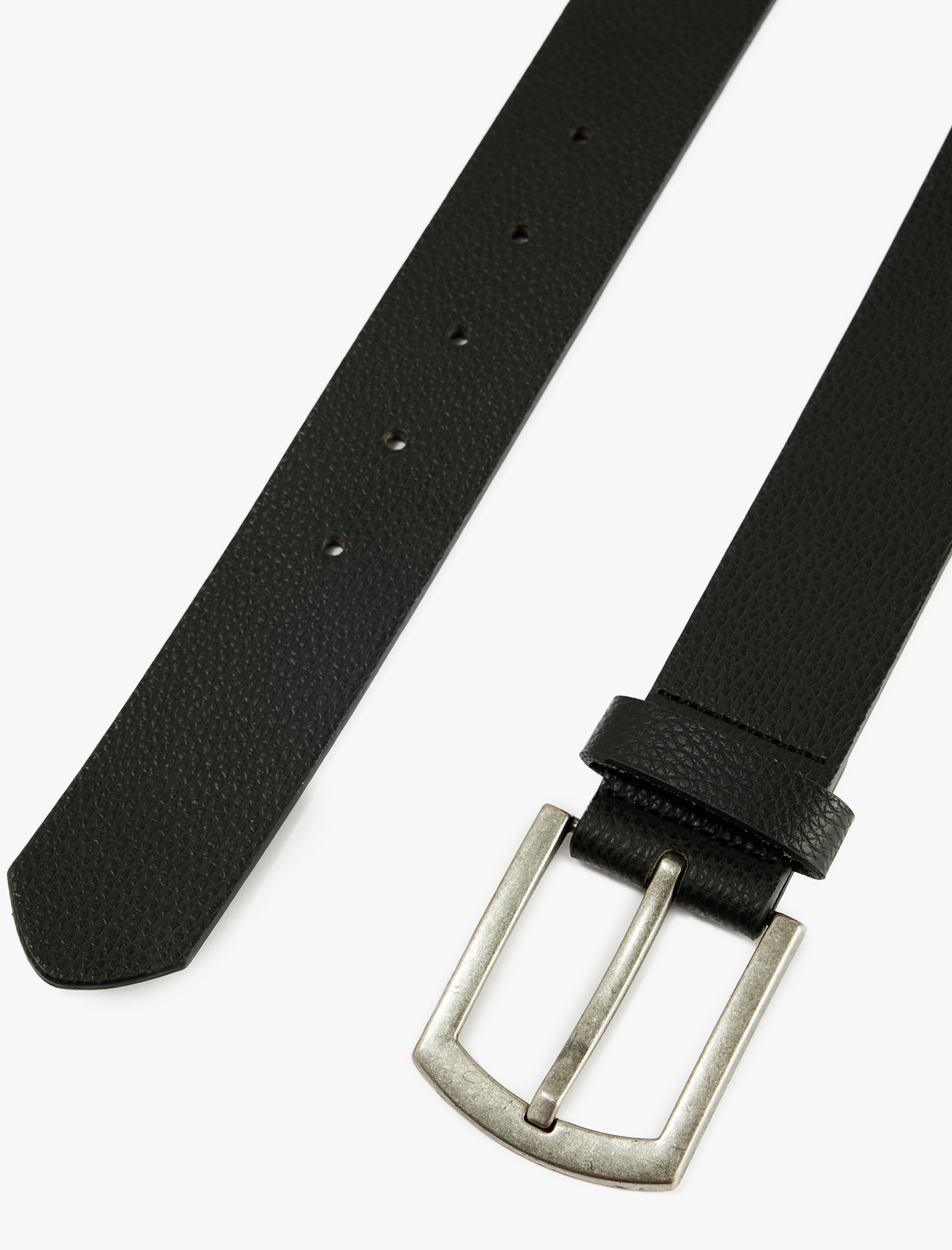  Erkek Tokalı Dokulu Suni Deri Kemer