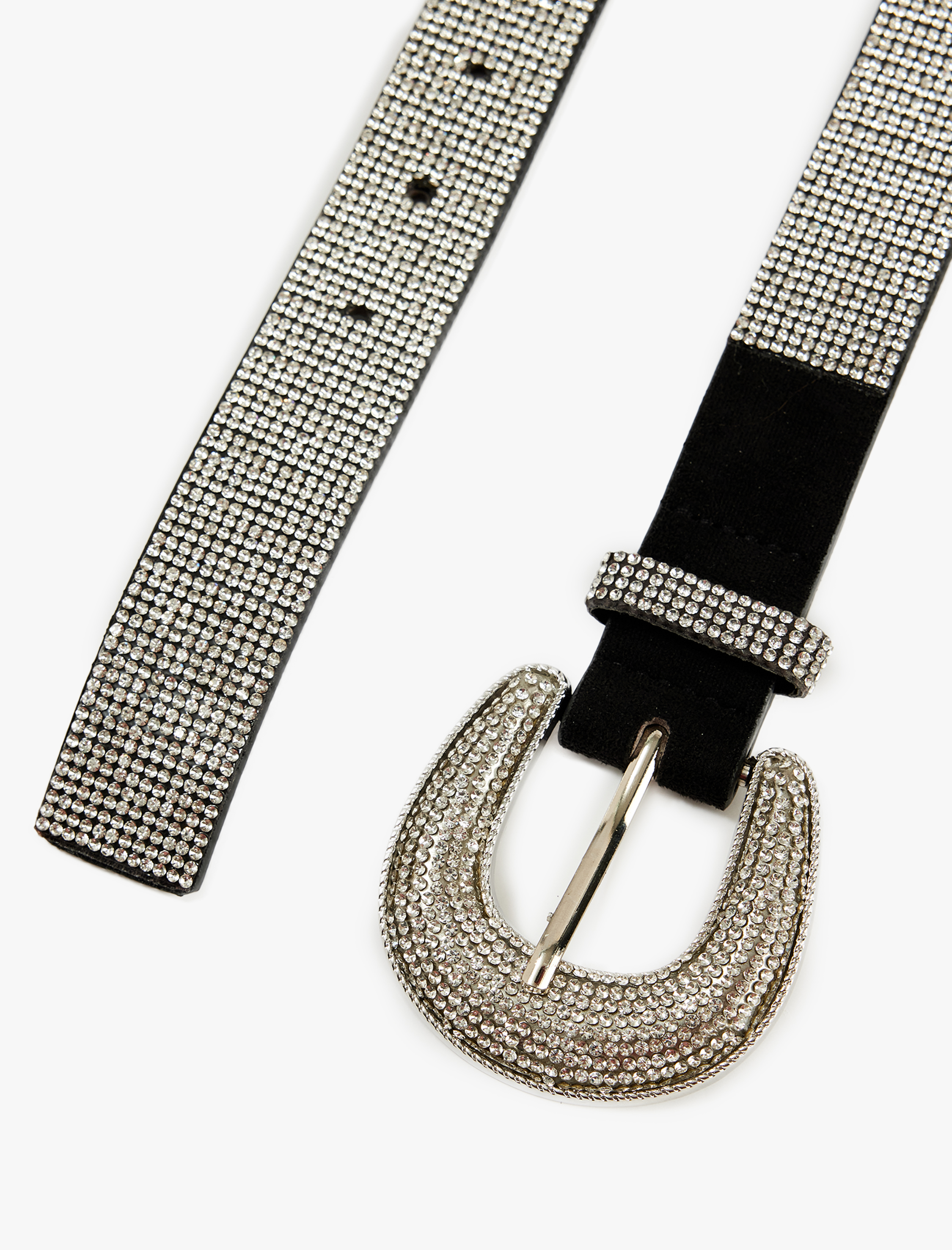  Kadın Tokalı Işıltılı Taşlı Kemer