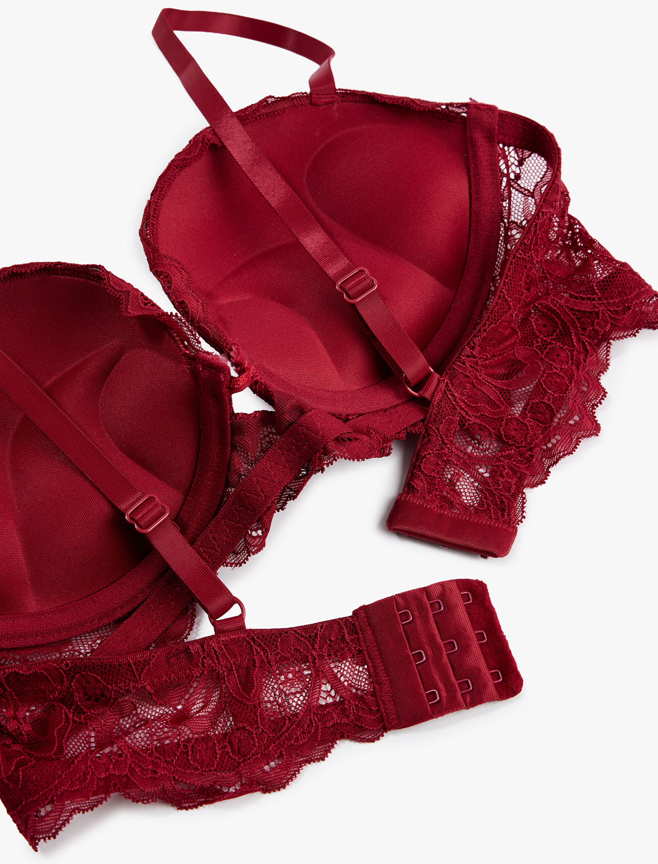   Destekli Ekstra Dolgulu Dantel Detaylı Maximizer Sütyen