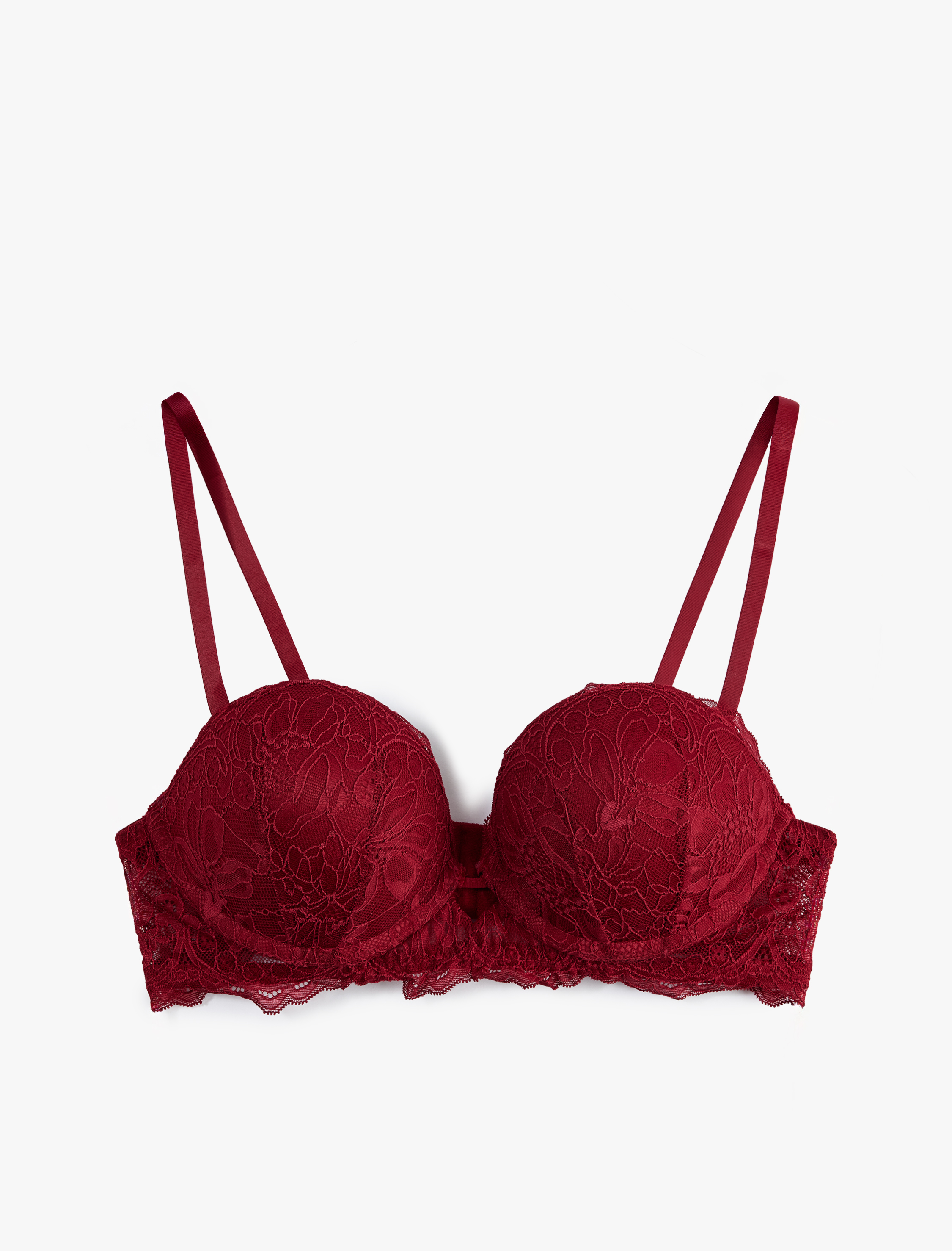   Destekli Ekstra Dolgulu Dantel Detaylı Maximizer Sütyen