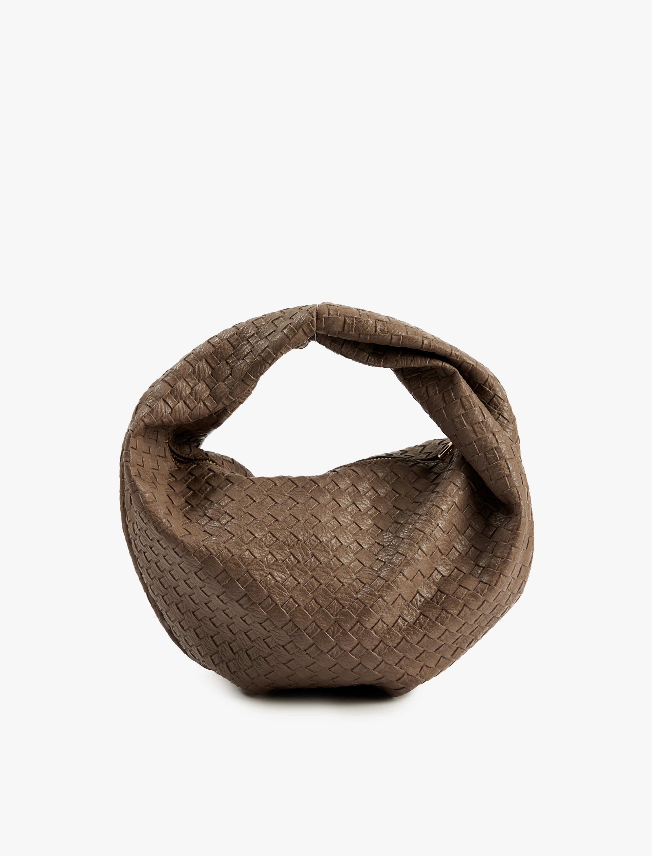  Kadın Örgü Dokulu Fermuarlı El Çantası