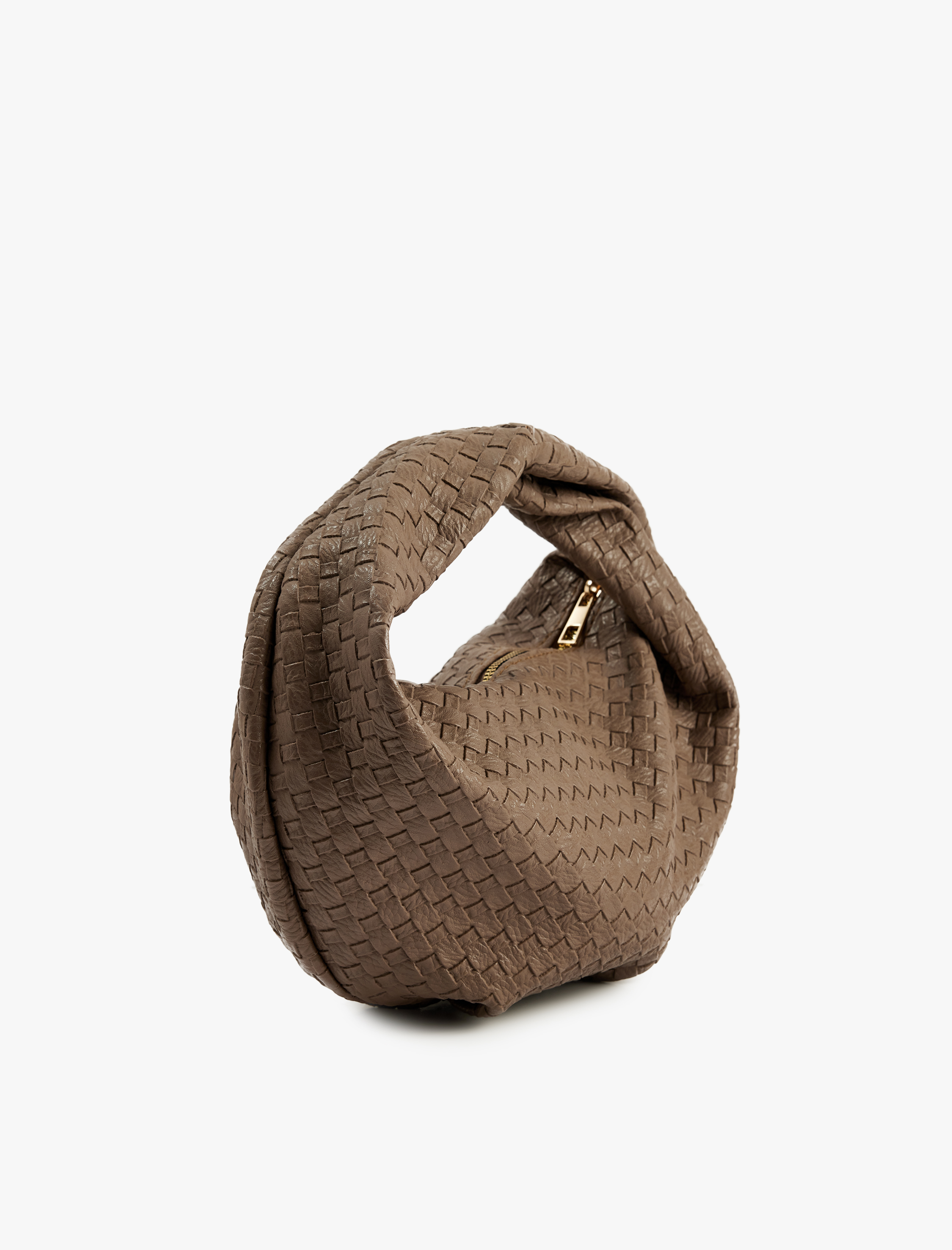  Kadın Örgü Dokulu Fermuarlı El Çantası