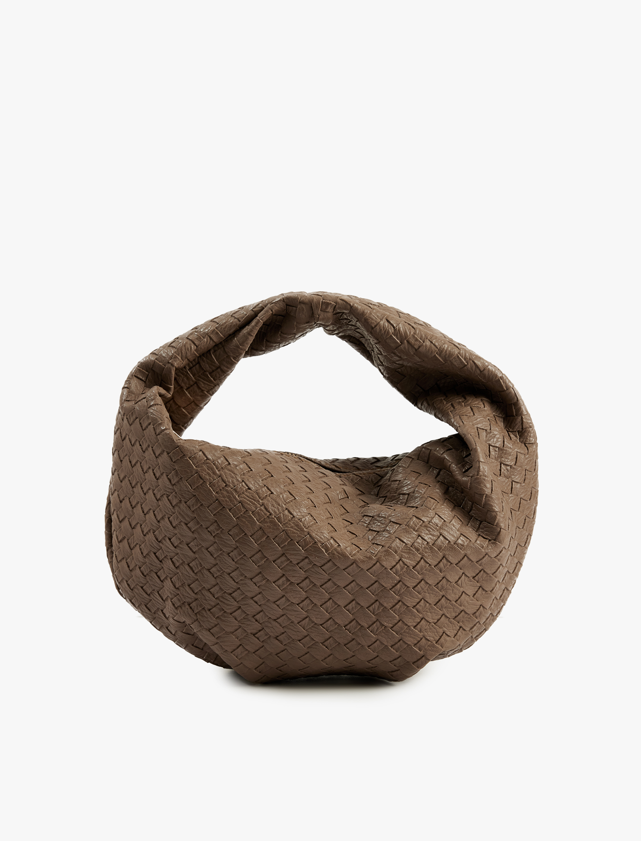  Kadın Örgü Dokulu Fermuarlı El Çantası