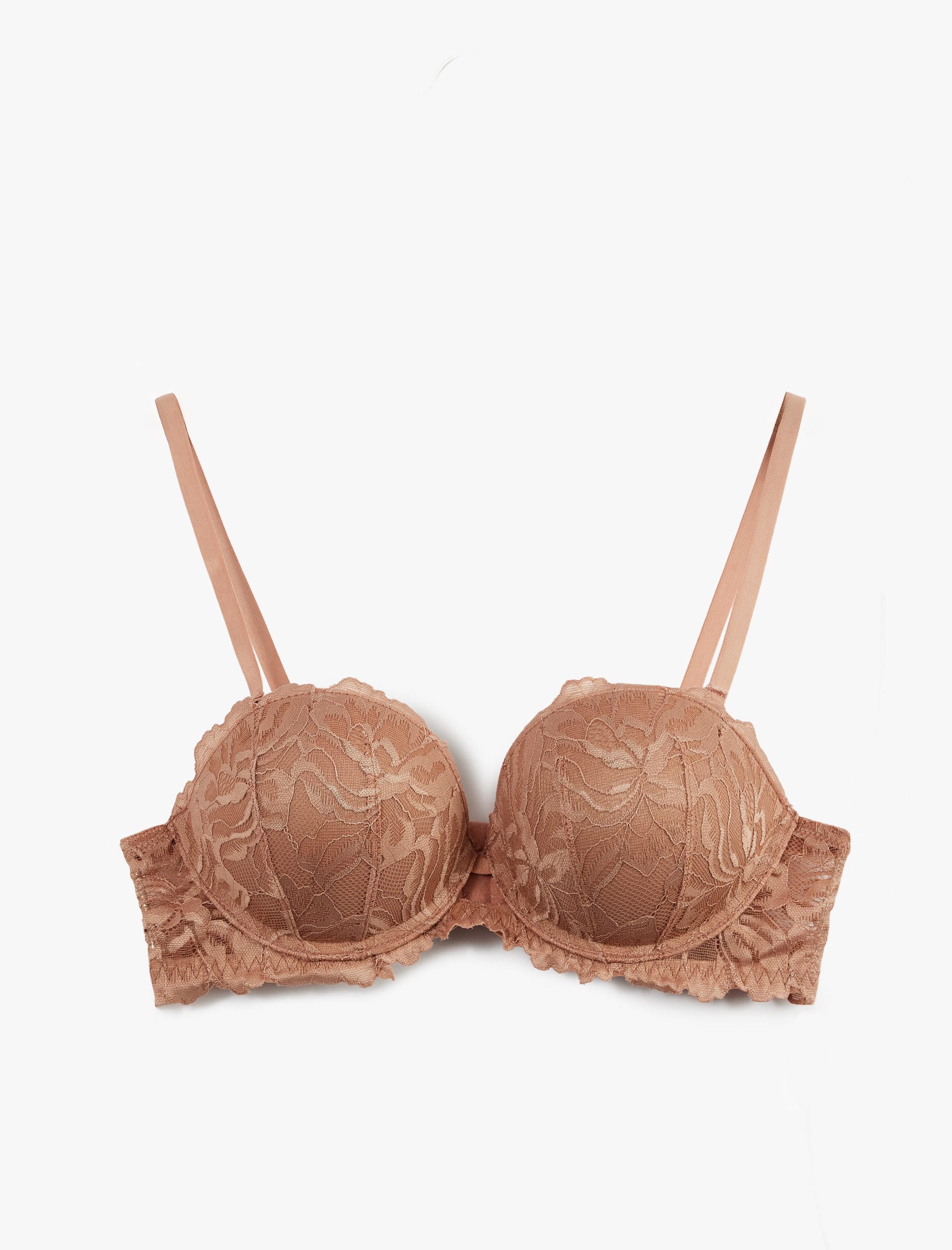   Ekstra Dolgulu Destekli Dantelli Sütyen