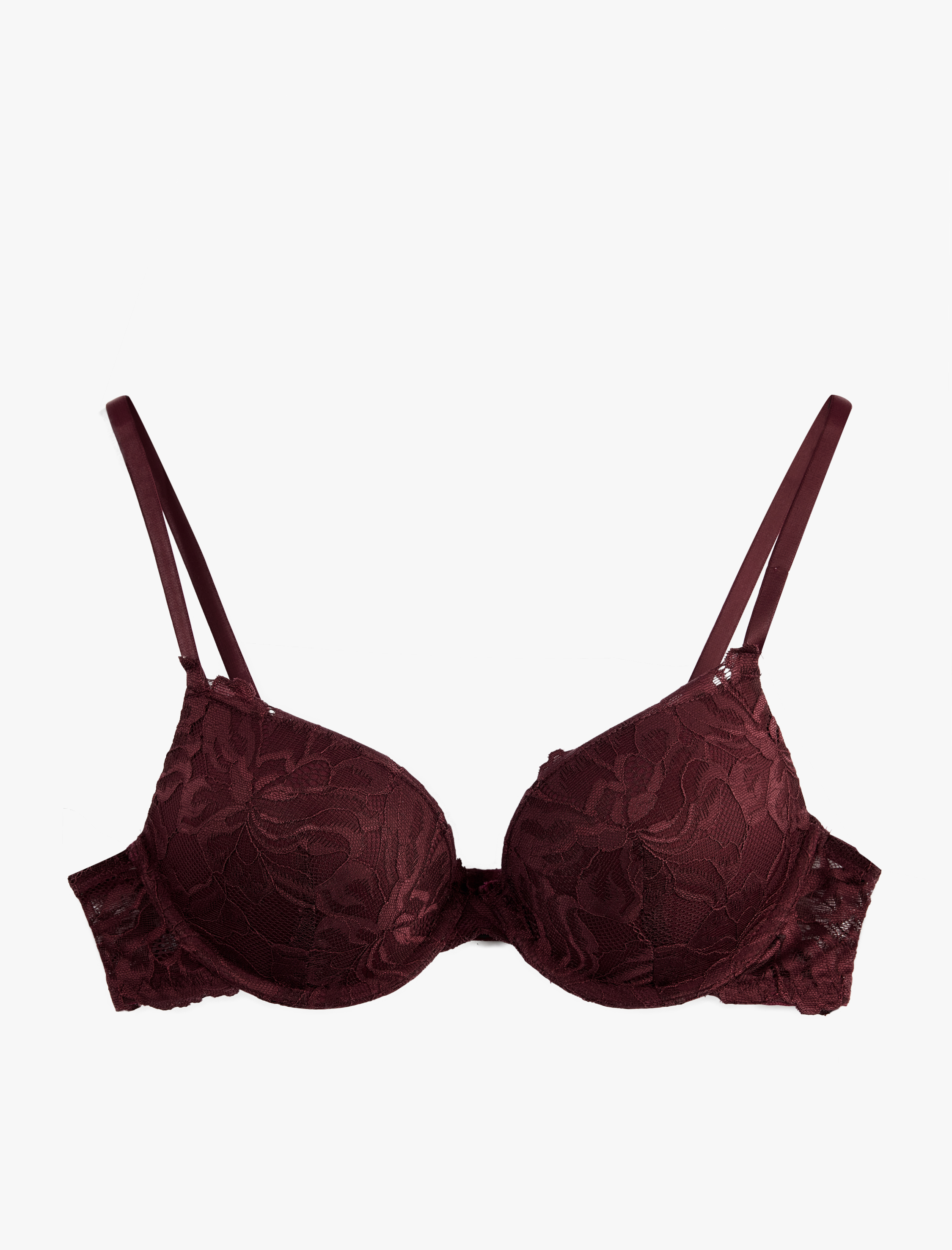   Dantel Detaylı Destekli Ekstra Dolgulu Sütyen