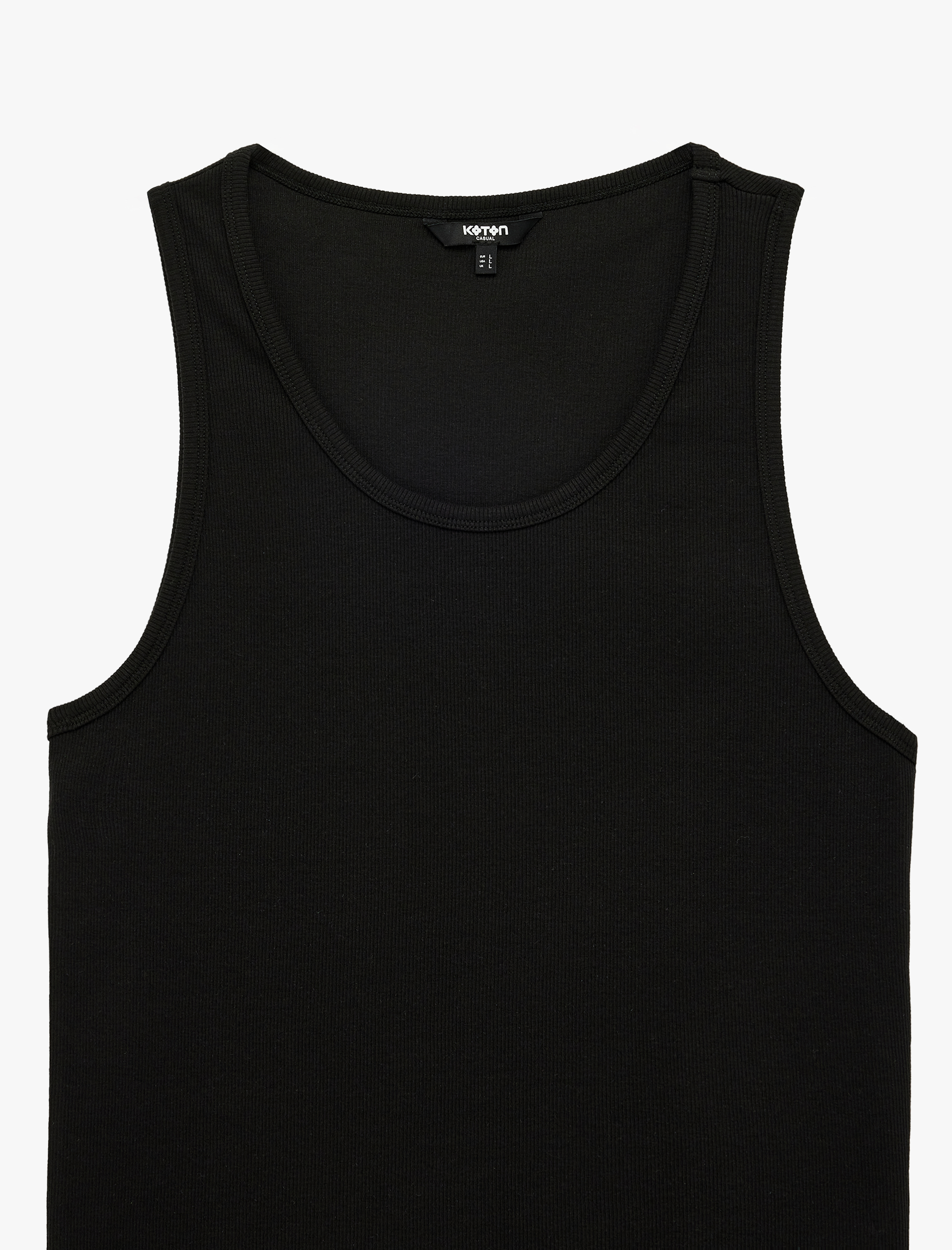   Kolsuz Pamuklu Bisiklet Yaka Slim Fit Atlet