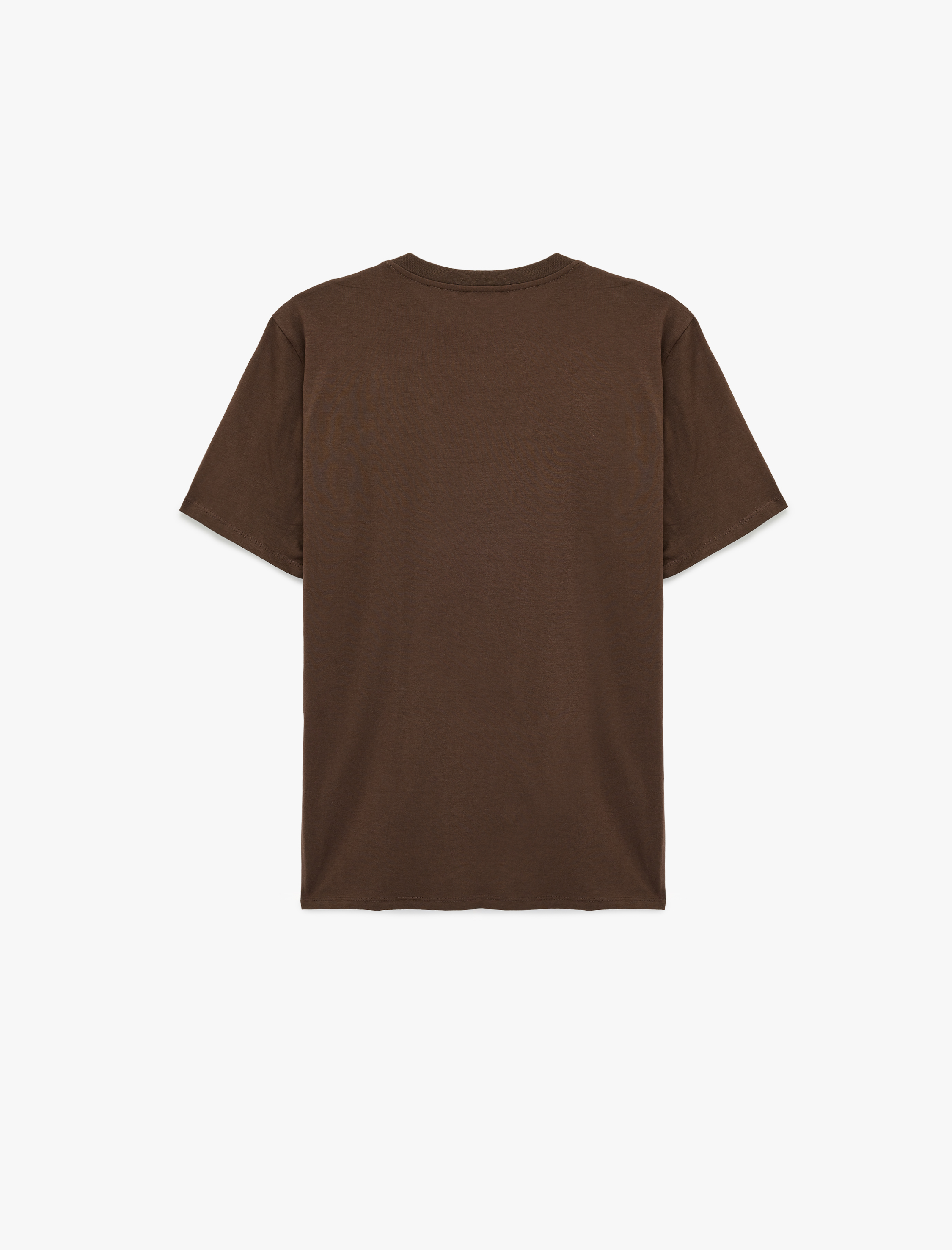   Regular Fit Pamuklu Bisiklet Yaka Kısa Kollu Baskılı Tişört