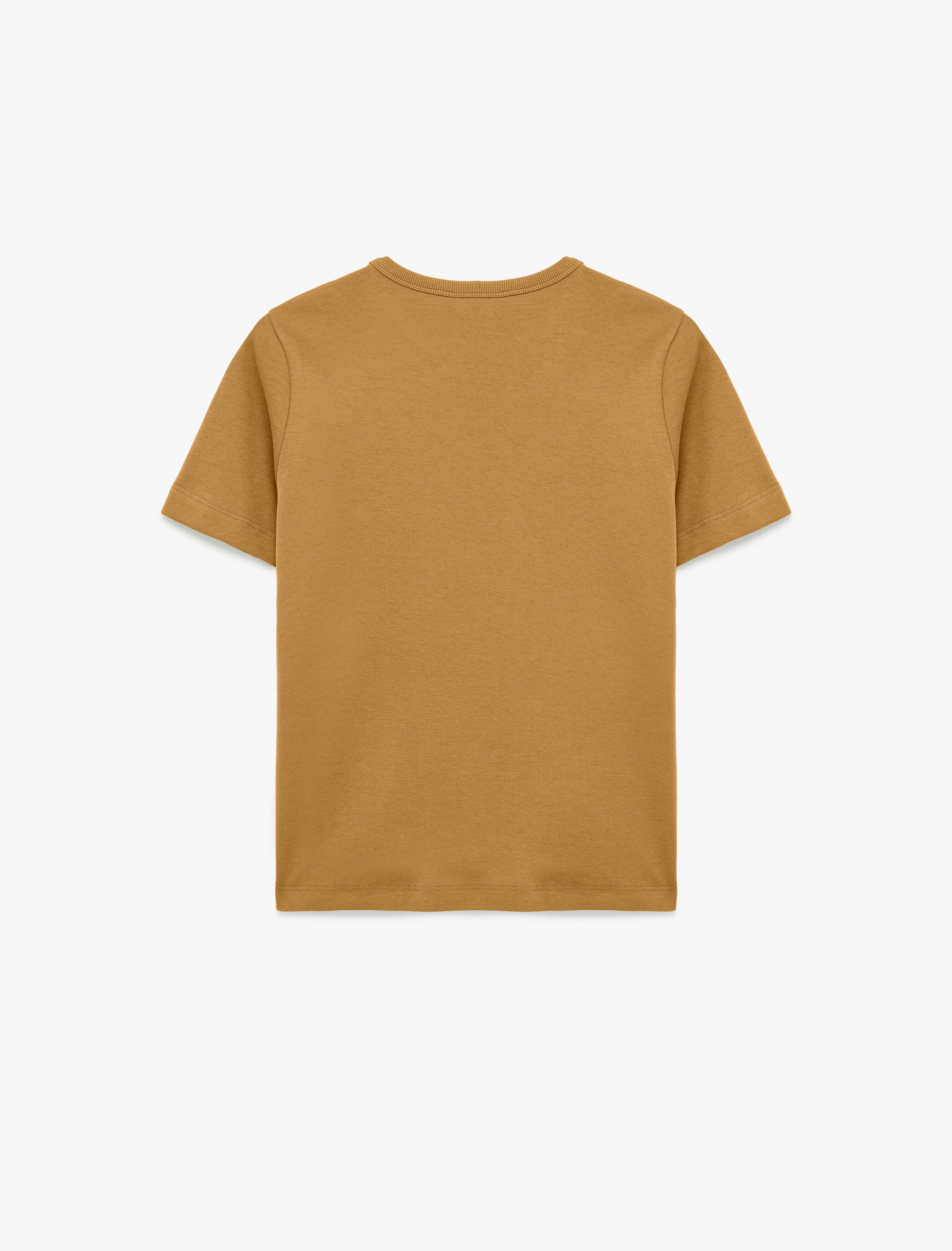   Slim Fit Pamuklu Kısa Kollu Bisiklet Yaka Basic Tişört