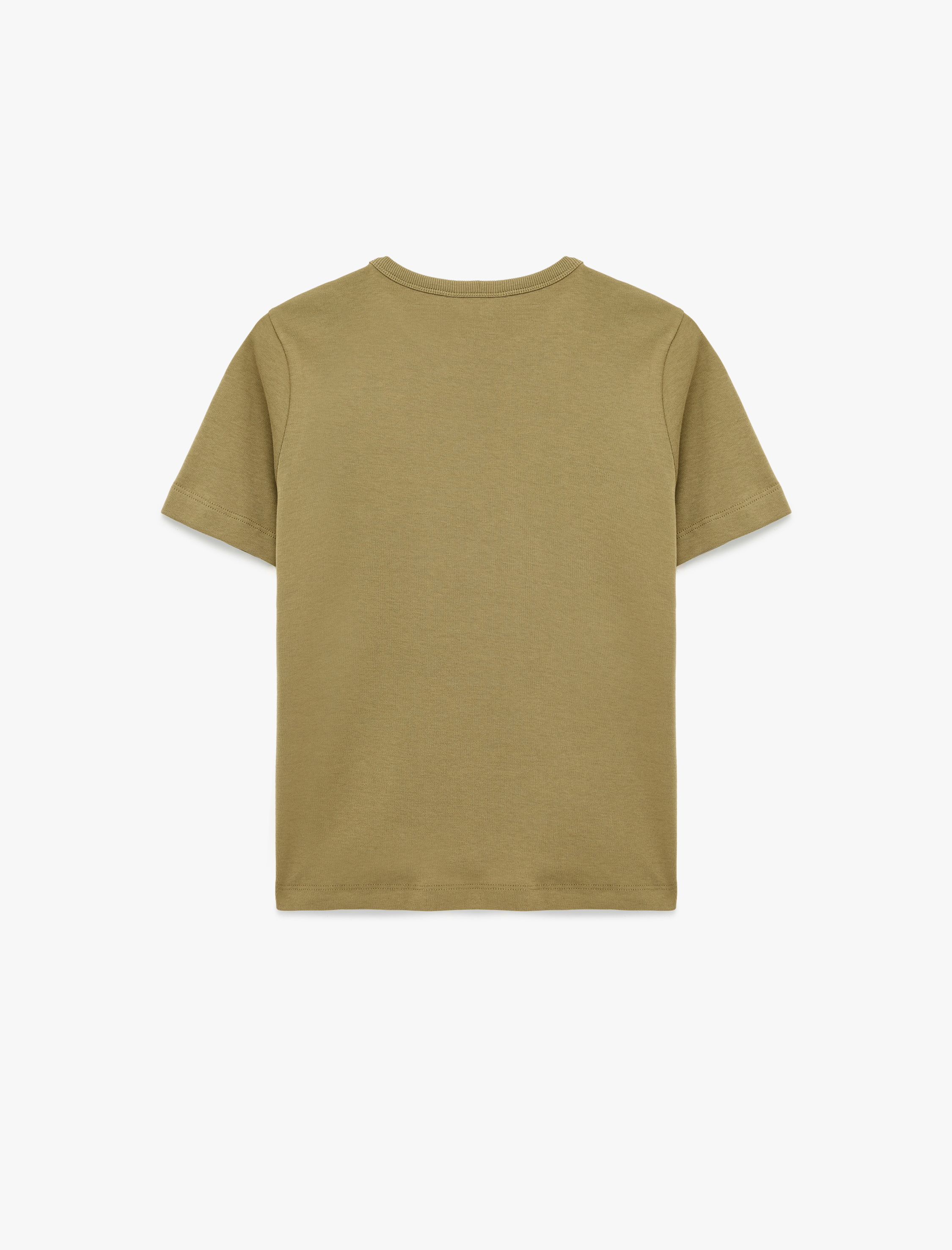   Slim Fit Pamuklu Kısa Kollu Bisiklet Yaka Basic Tişört