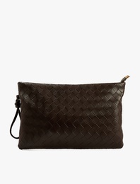 Suni Deri Clutch Çanta