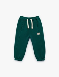 Beli Bağcıklı Cep Detaylı Pamuklu Jogger Eşofman Altı