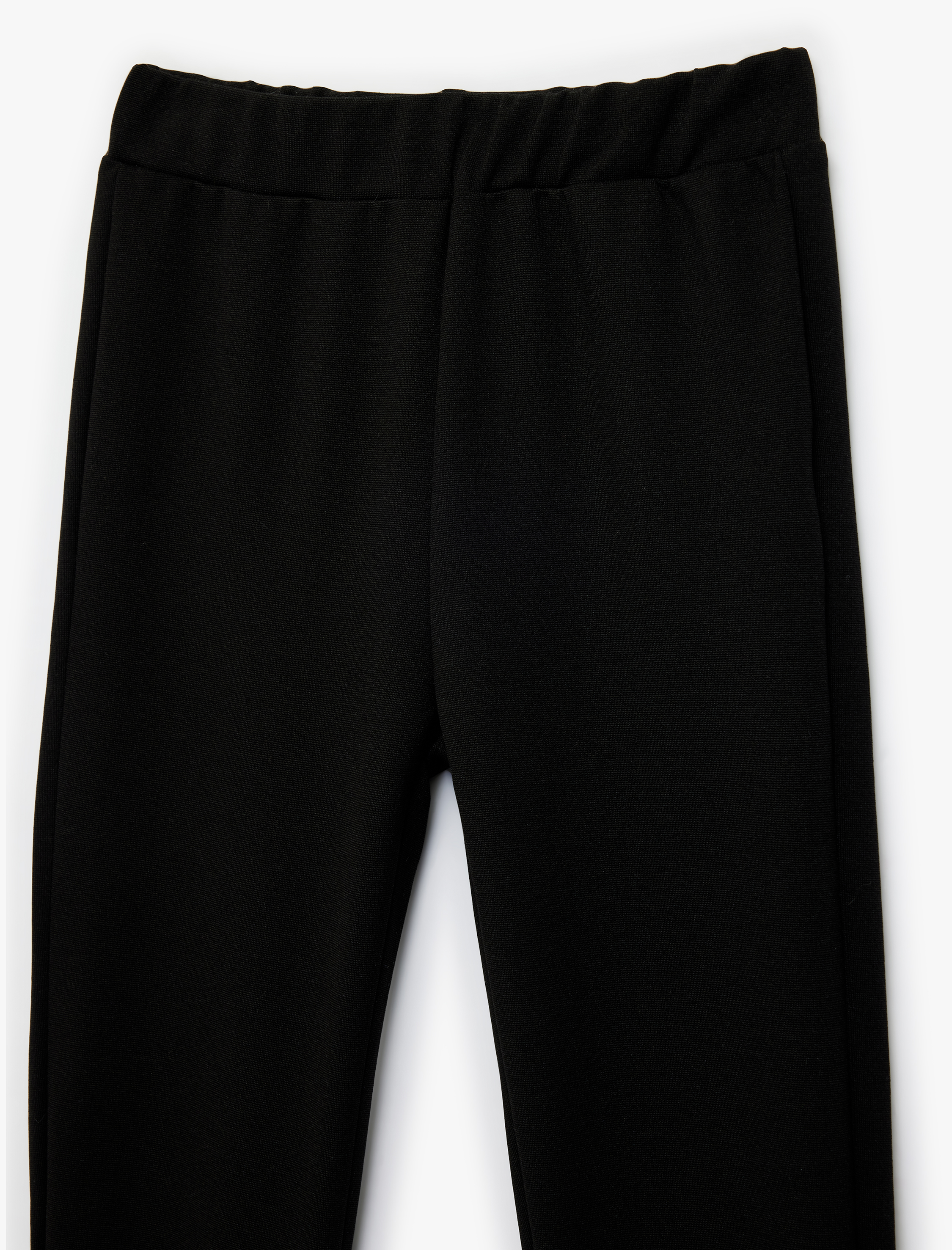  Kız Çocuk Beli Lastikli Viskon Karışımlı Basic Tayt