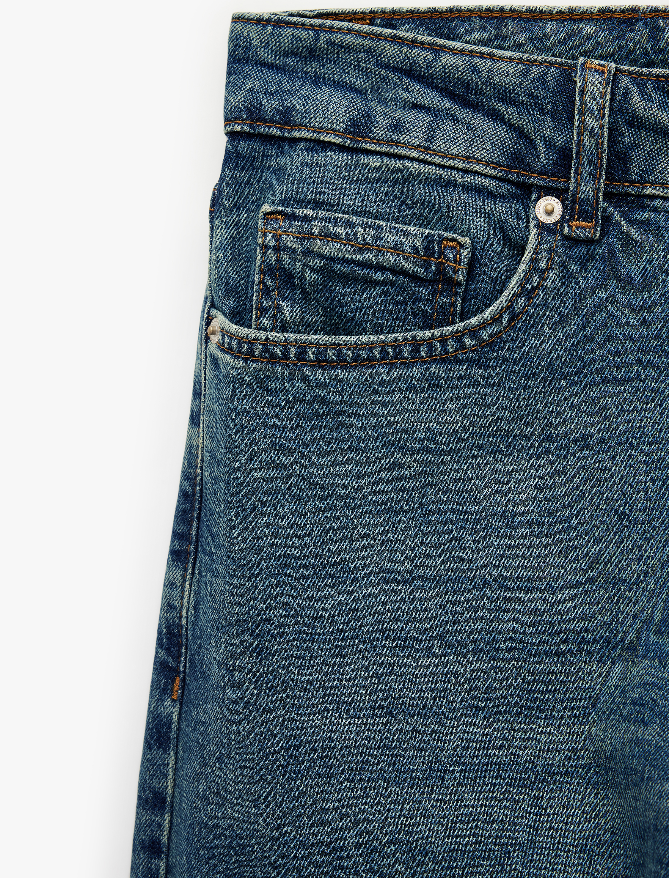   Normal Paça Pamuklu Straight Fit Jean Pantolon - Mark Jean