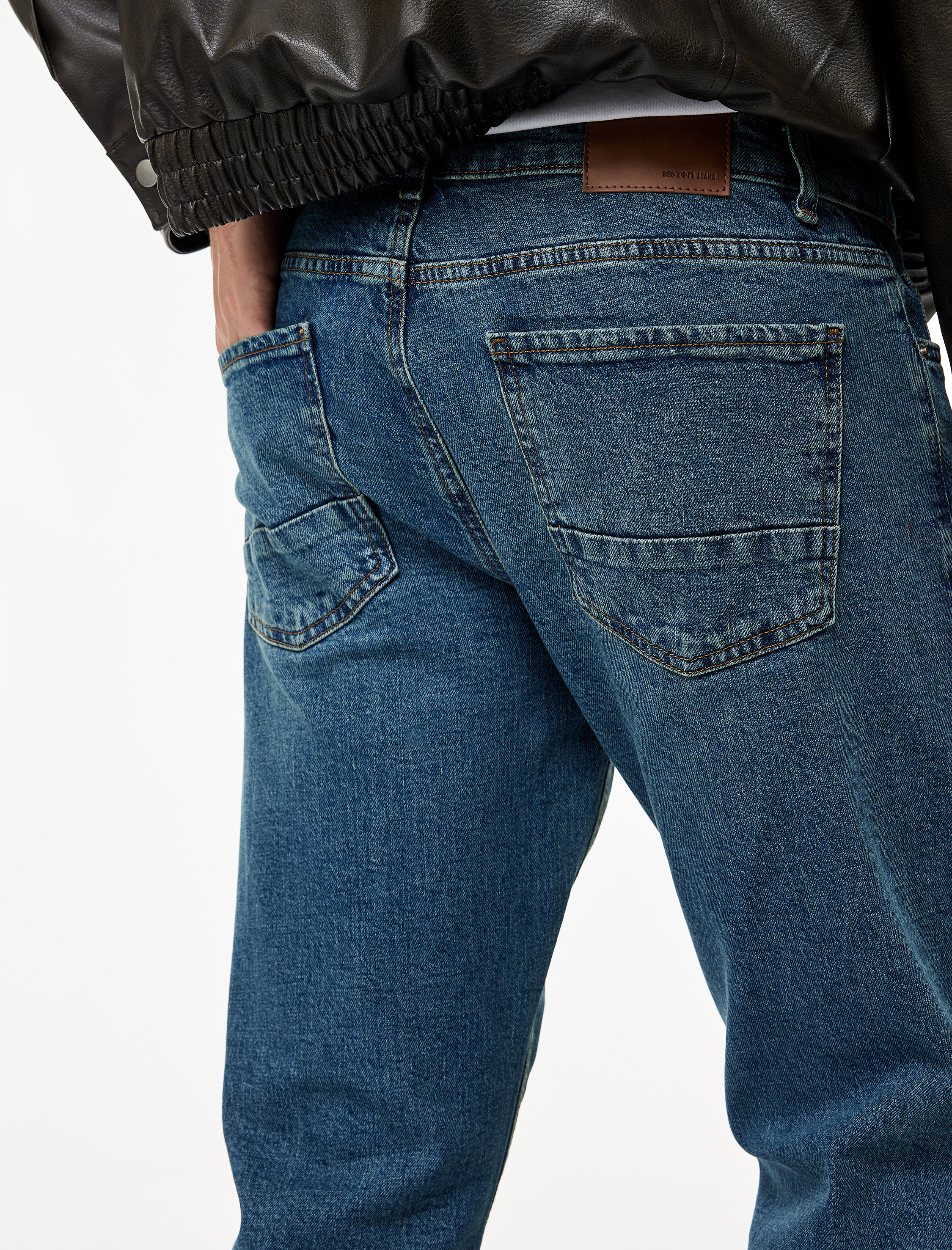   Normal Paça Pamuklu Straight Fit Jean Pantolon - Mark Jean