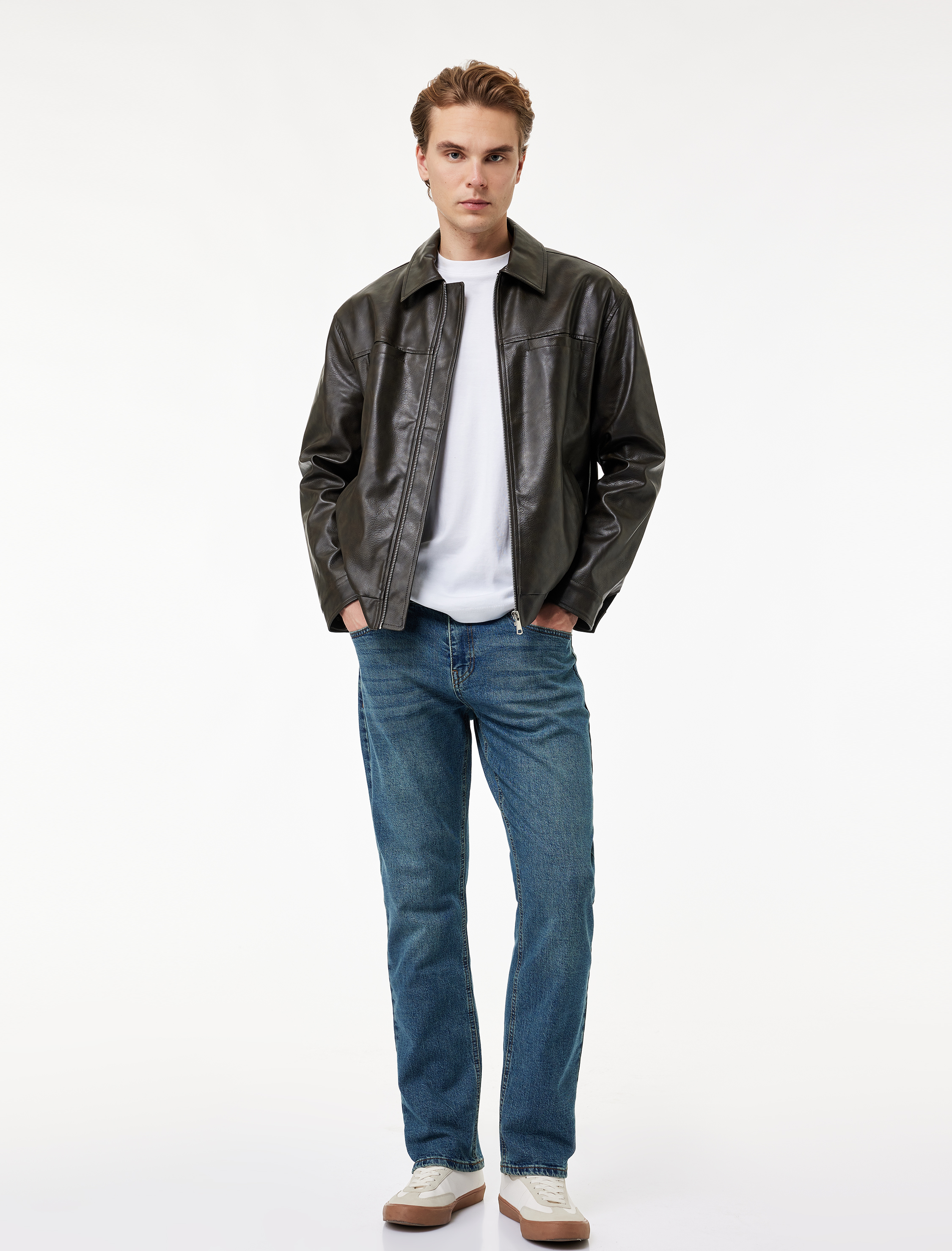   Normal Paça Pamuklu Straight Fit Jean Pantolon - Mark Jean