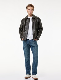 Normal Paça Pamuklu Straight Fit Jean Pantolon - Mark Jean