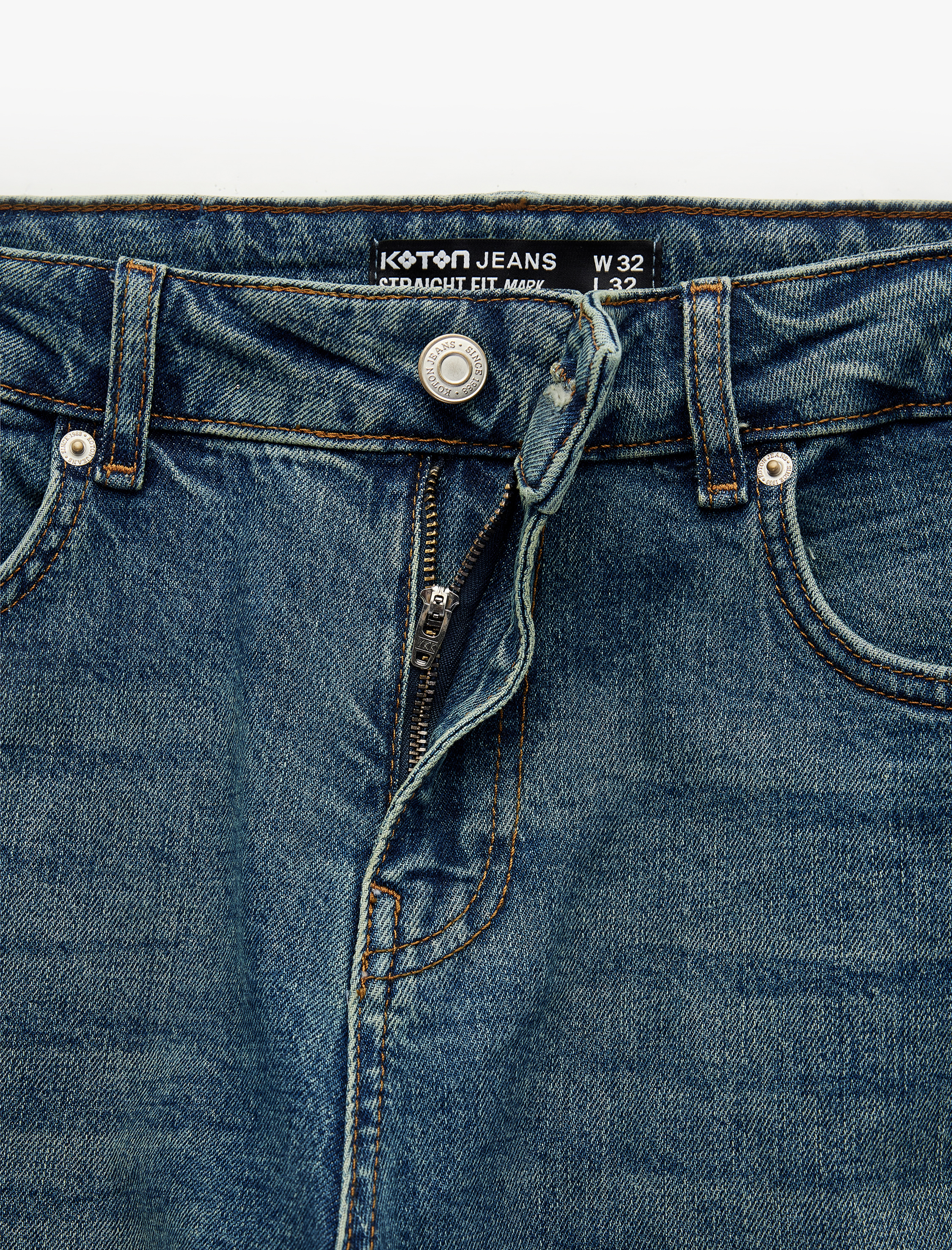   Normal Paça Pamuklu Straight Fit Jean Pantolon - Mark Jean