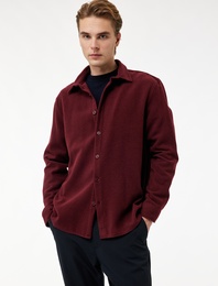 Regular Fit Uzun Kollu Düğmeli Klasik Yaka Gömlek