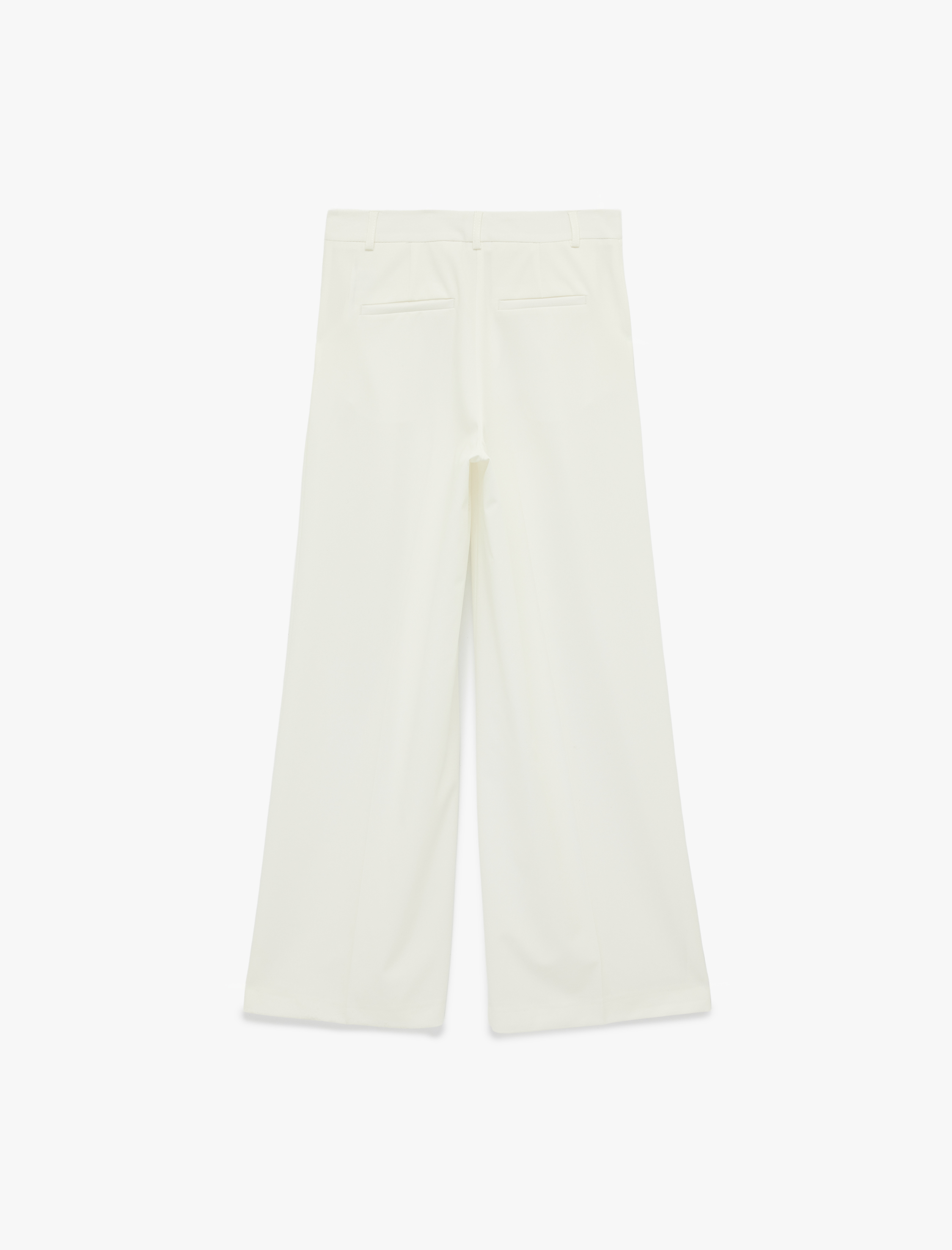   Pileli Cepli Geniş Paça Yüksek Bel Palazzo Pantolon