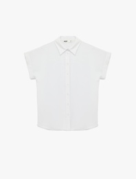 Regular Fit Kısa Kollu Klasik Yaka Gömlek