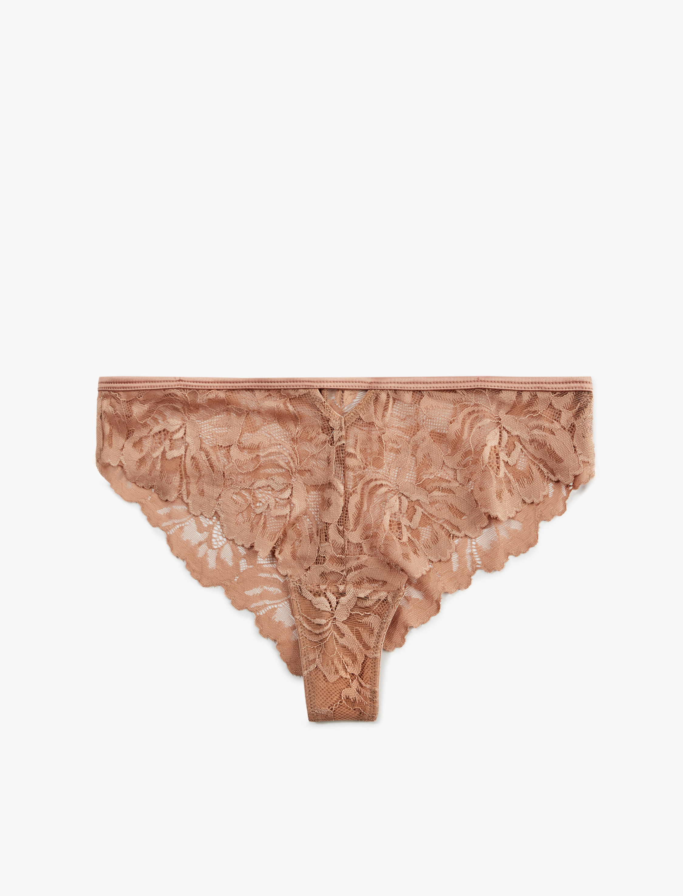   Dantel Detaylı Pamuklu Brazilian Külot