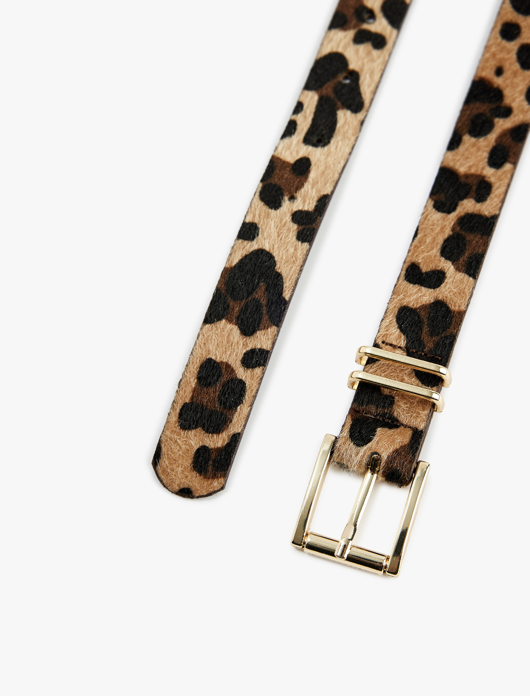  Kadın Leopar Desenli Kemer