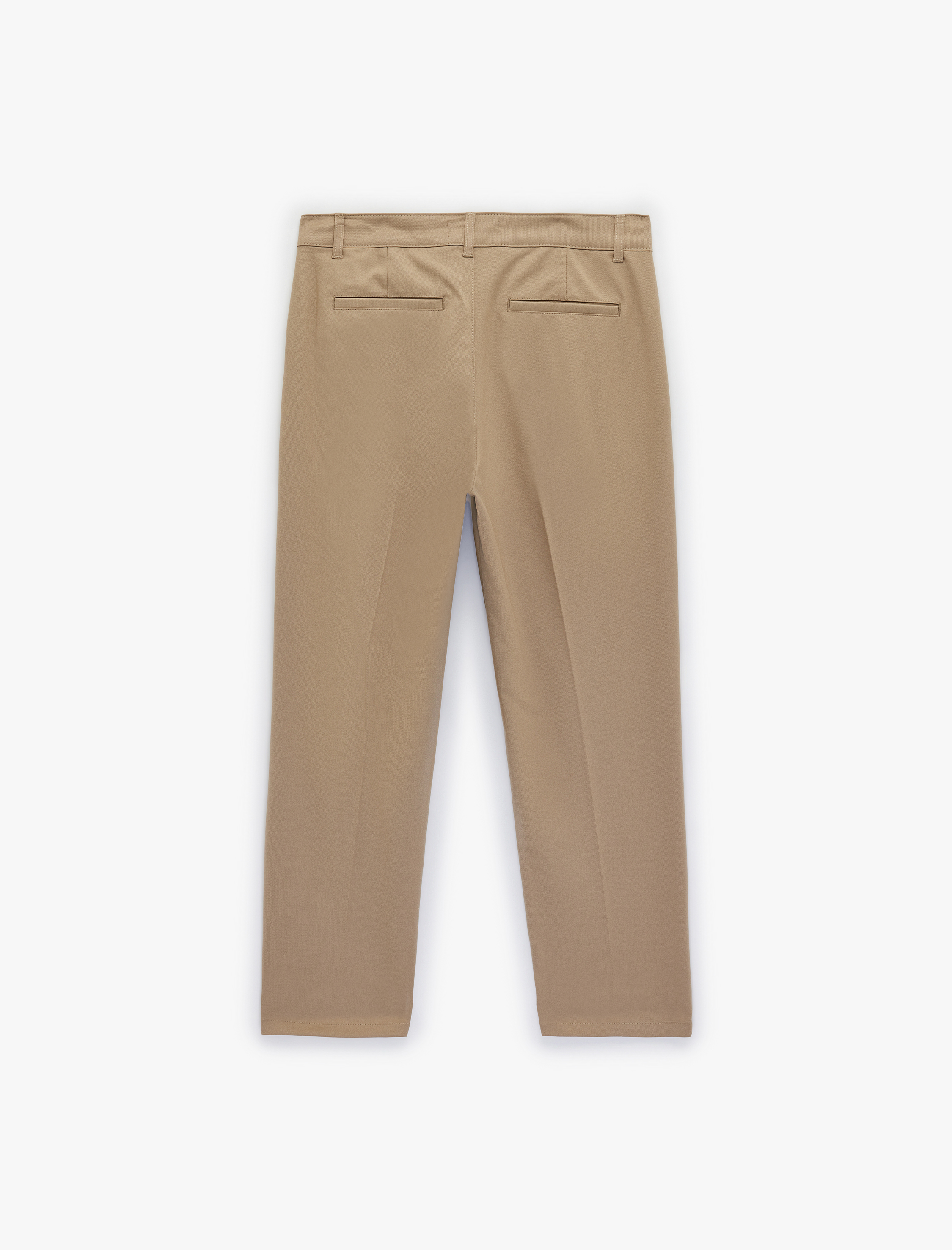   Rahat Kalıp Cepli Viskon Karışımlı Pileli Kumaş Pantolon