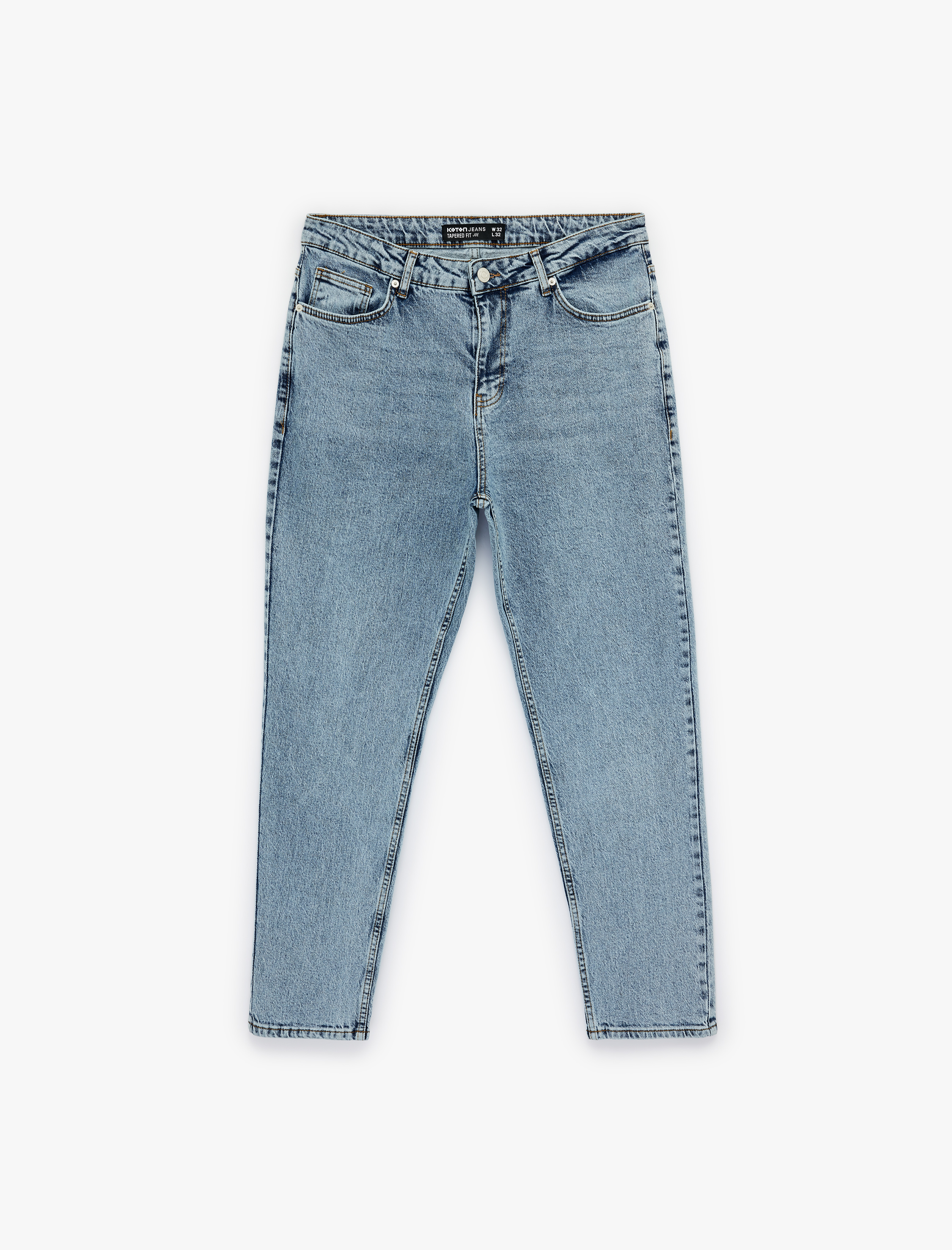  Normal Bel Pamuklu Regular Fit Tapered Jean Pantolon- Joe Jean