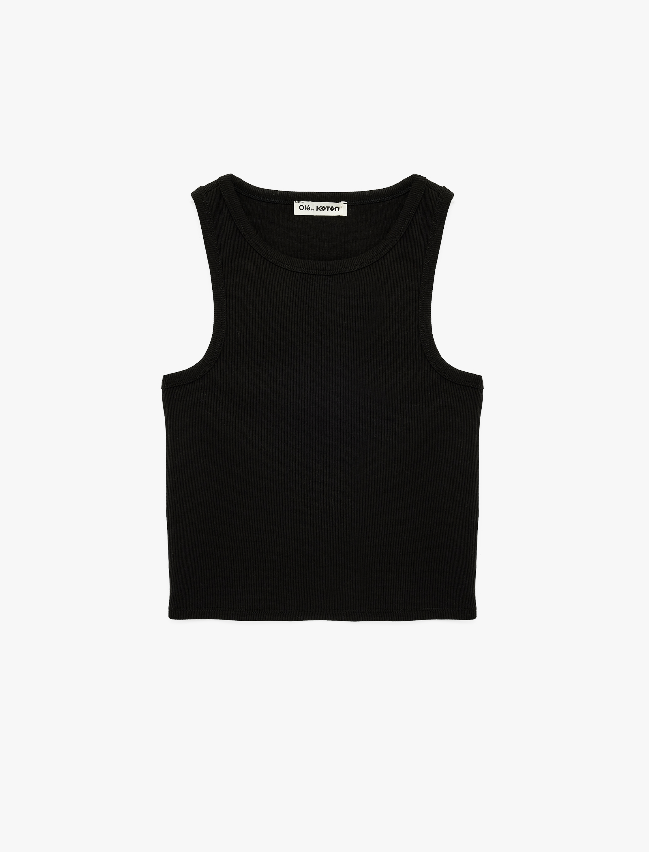   Slim Fit Bisiklet Yaka Kolsuz Atlet