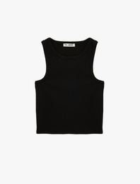 Slim Fit Bisiklet Yaka Kolsuz Atlet