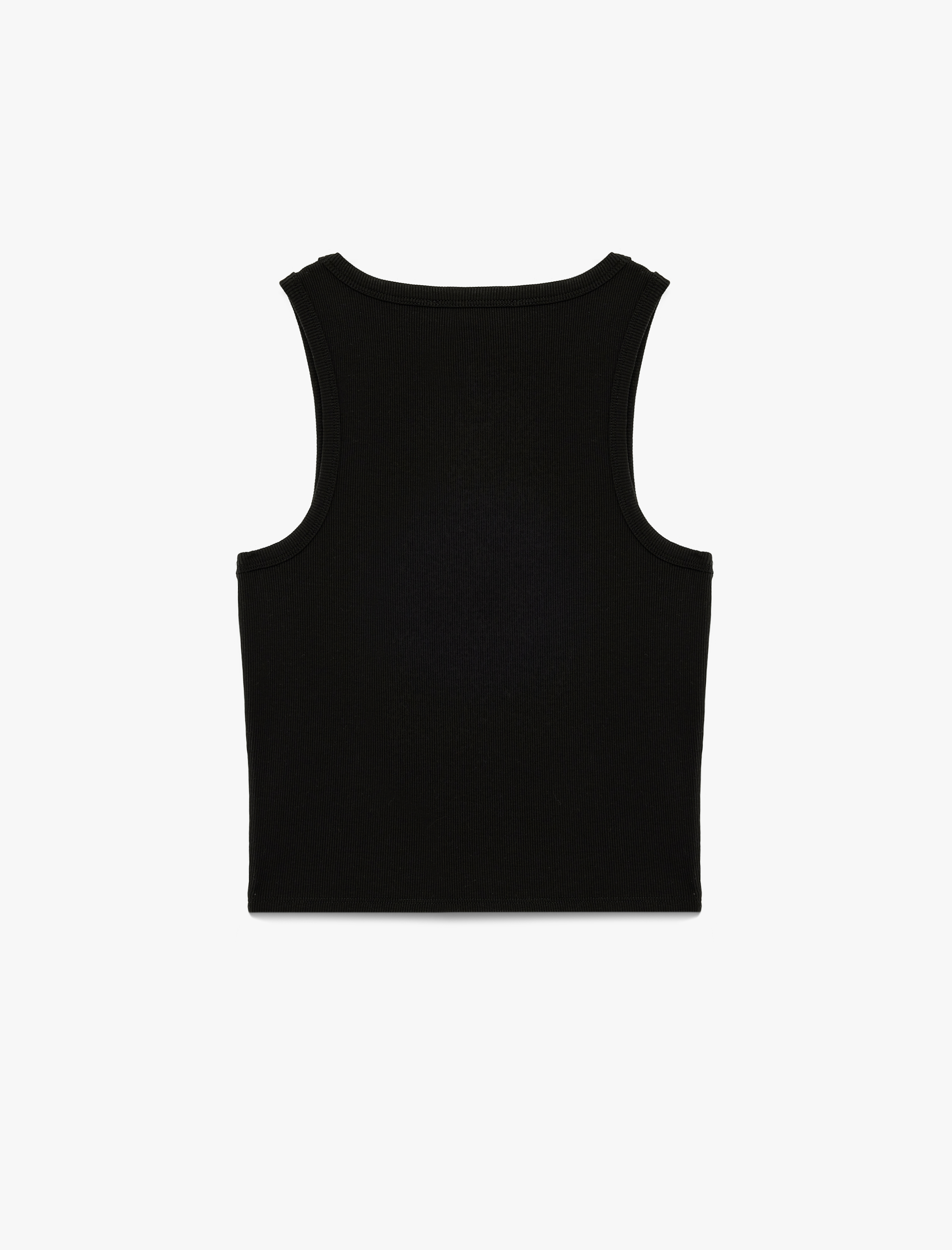   Slim Fit Bisiklet Yaka Kolsuz Atlet